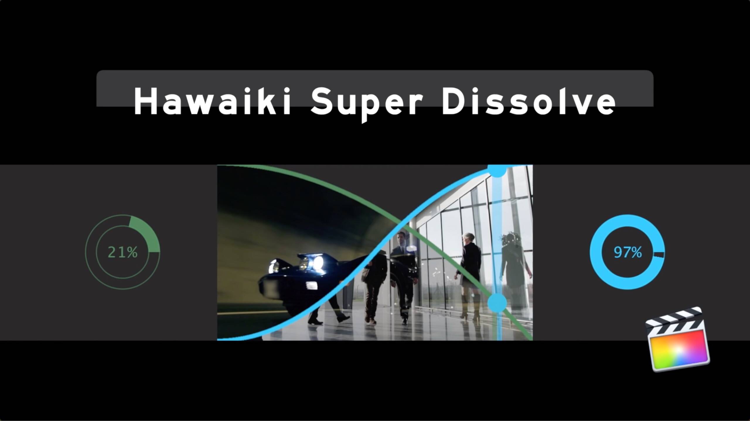 fcpx插件:Hawaiki Super Dissolve (溶解转场过渡)