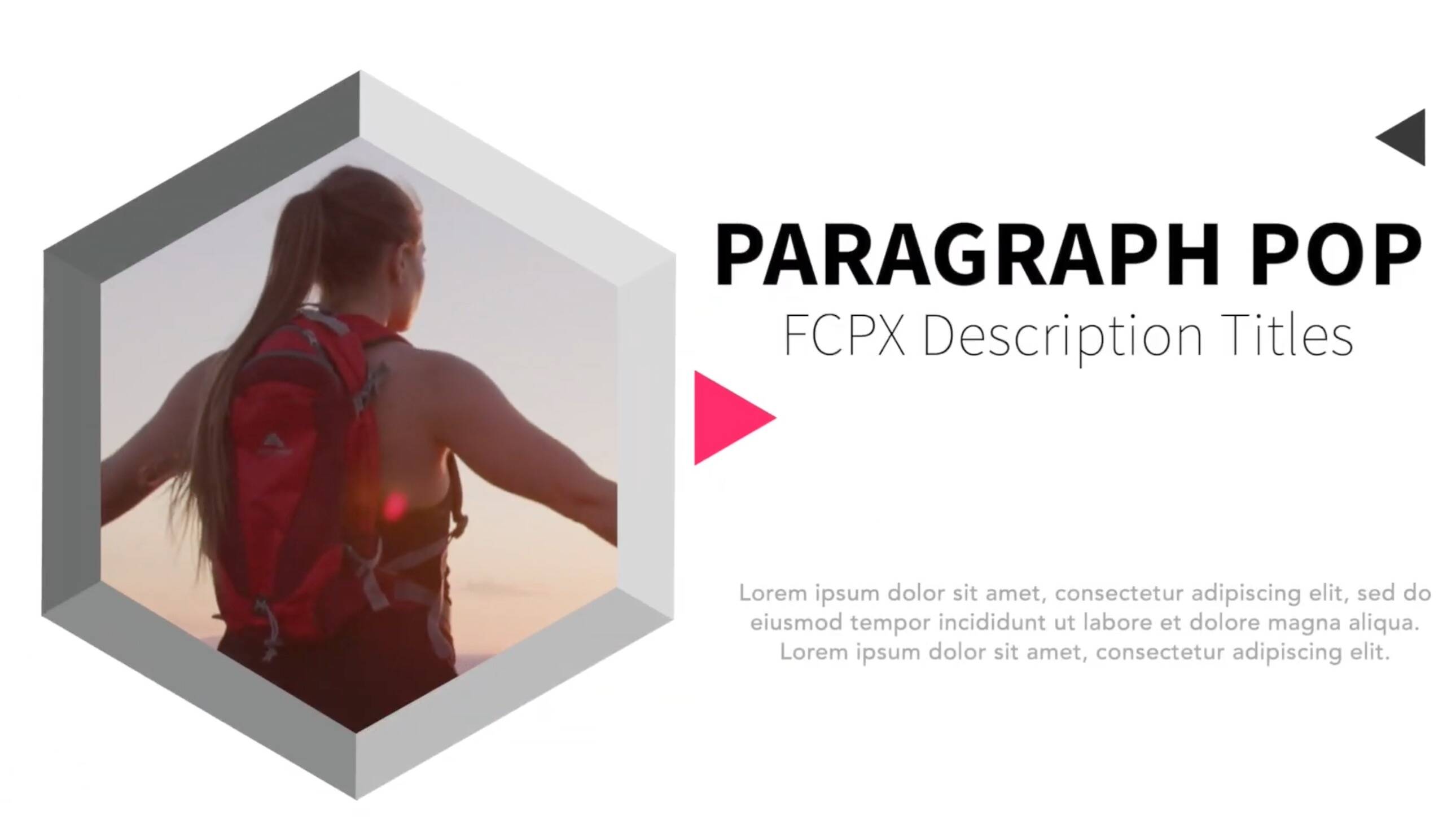 FCPX插件15个专业设计的文本段落模板Paragraph Pop