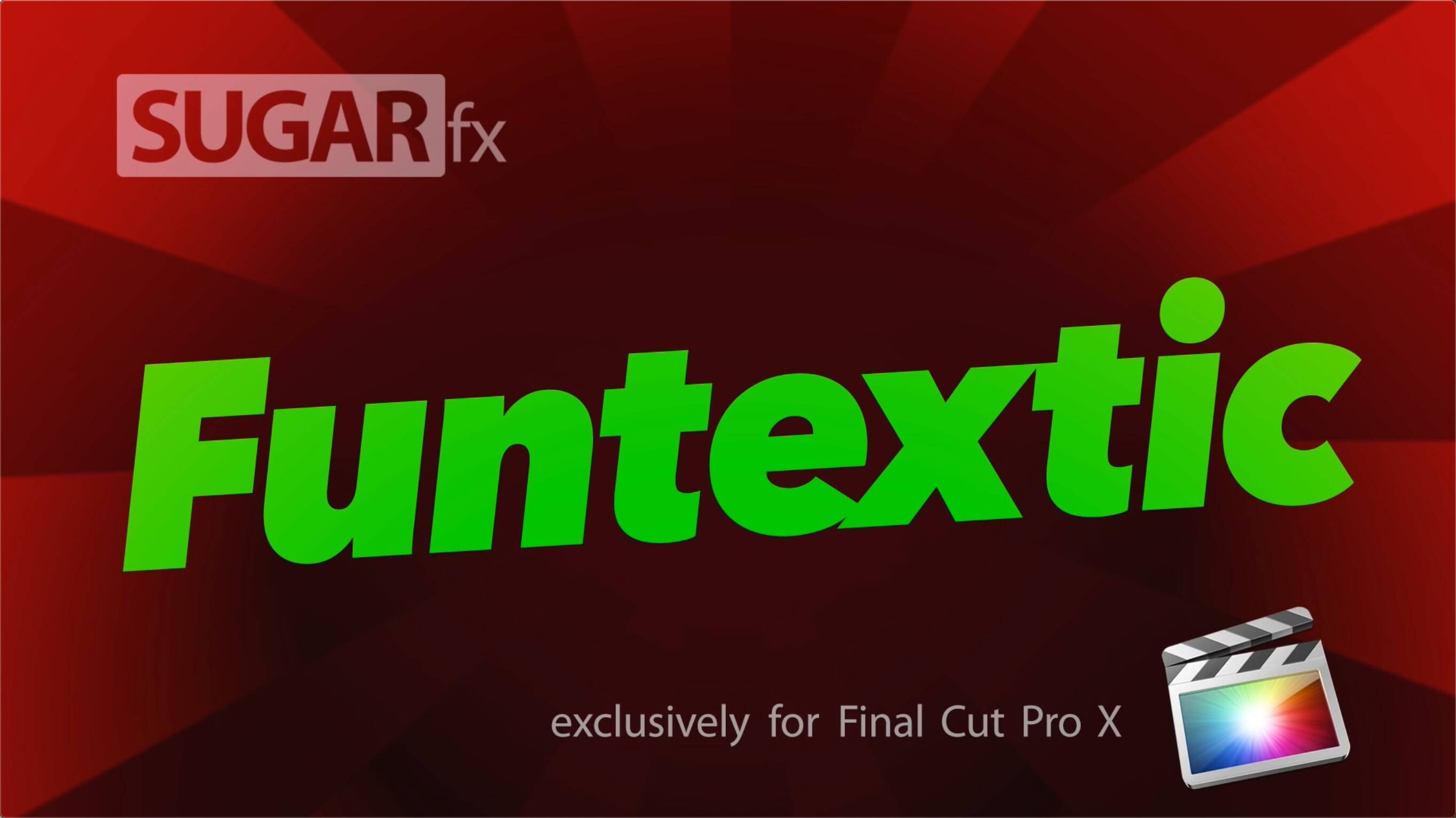 FCPX插件:有趣的动画3D标题 SUGARfx Funtextic 
