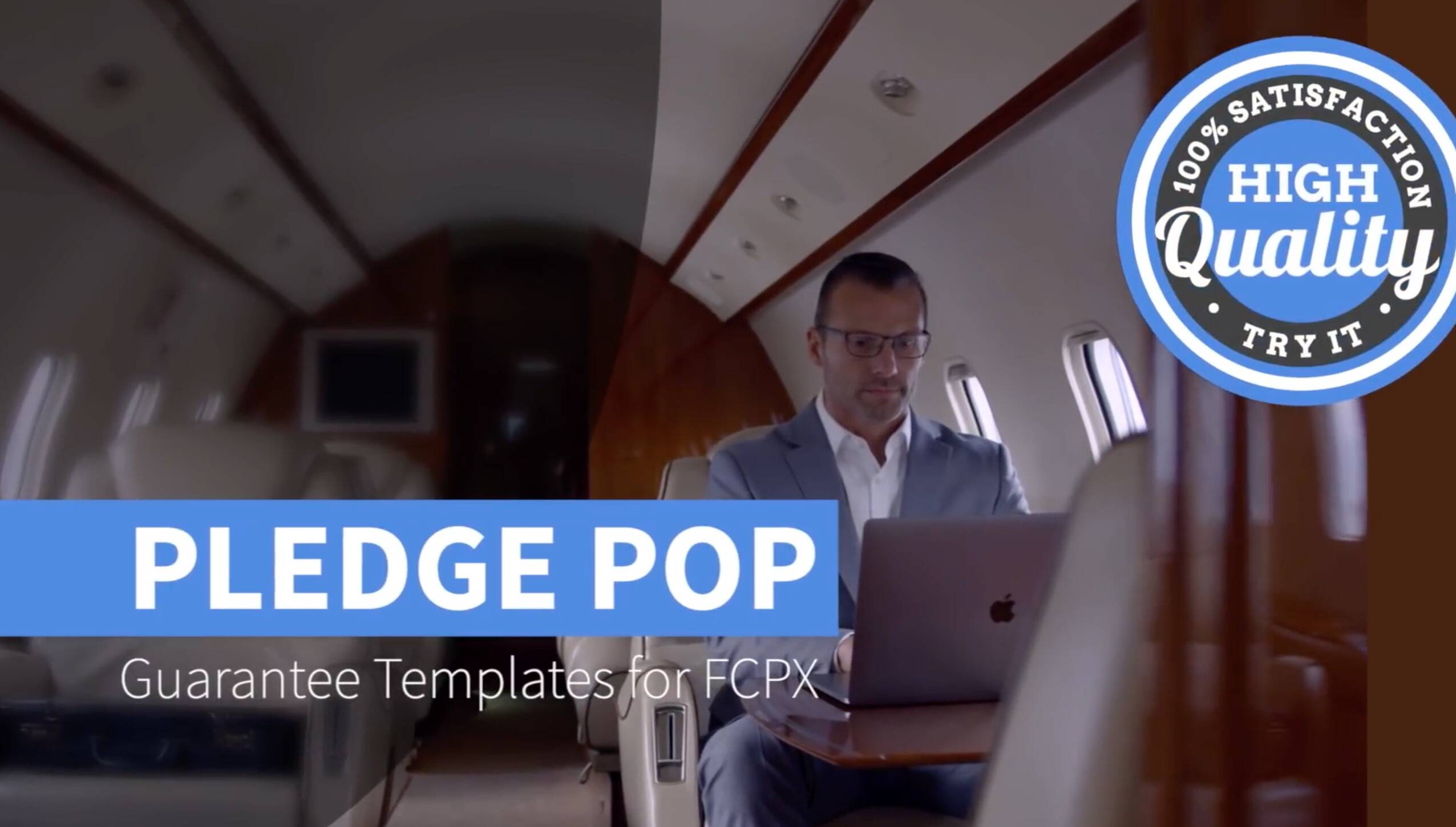 FCPX插件时尚专业的商务标题字幕模板Pledge Pop