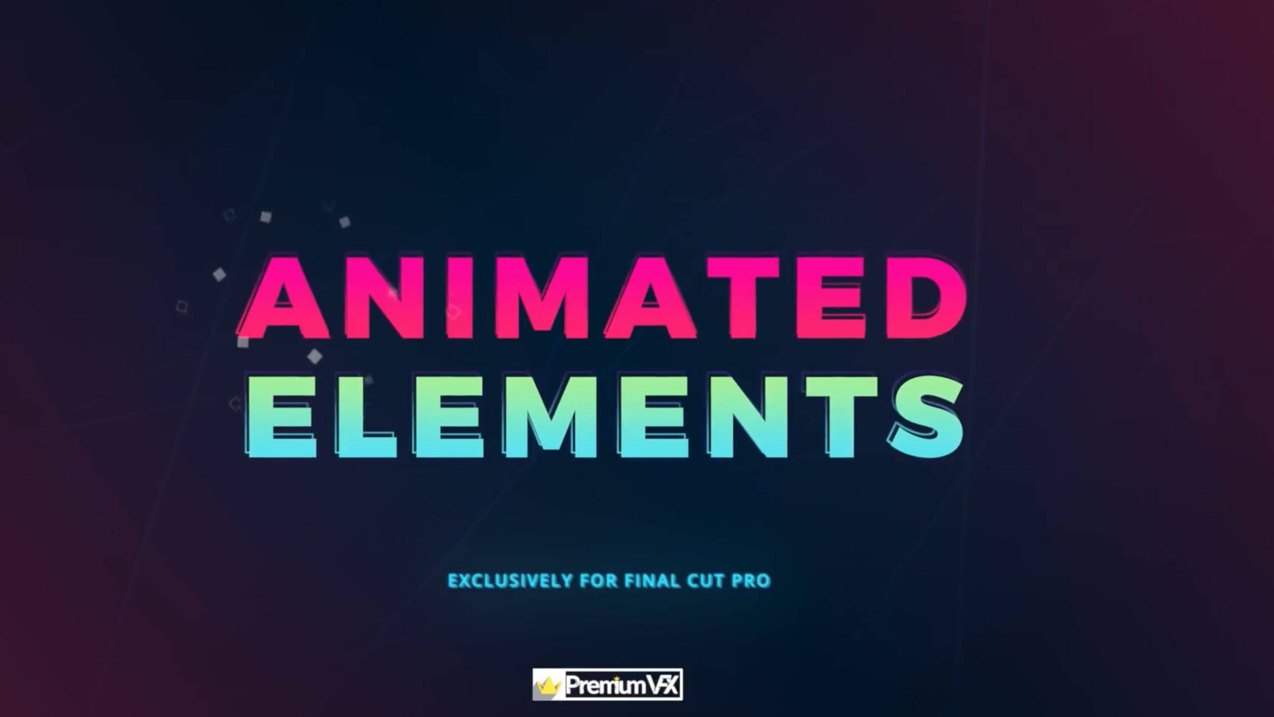 FCPX插件150专业的动画元素PremiumVFX Animated Elements