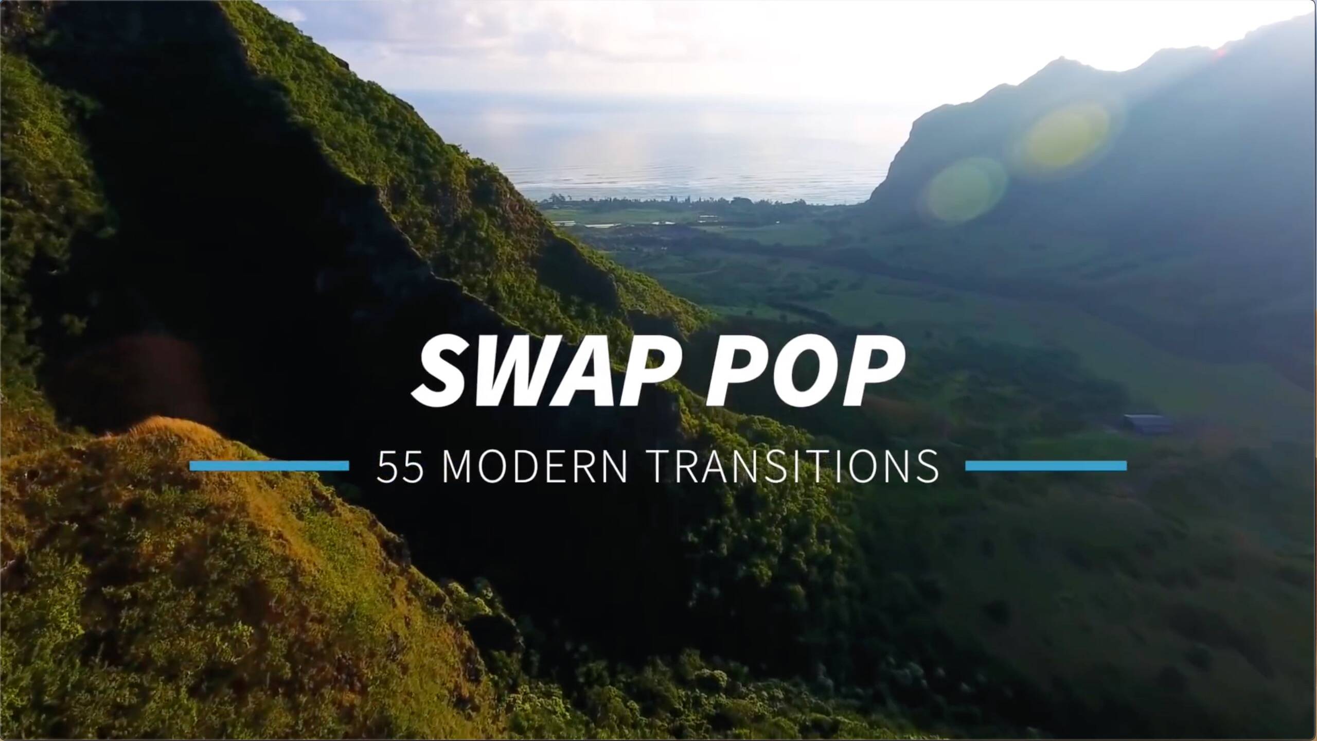 fcpx插件：Swap Pop(55个现代整洁简约过渡)
