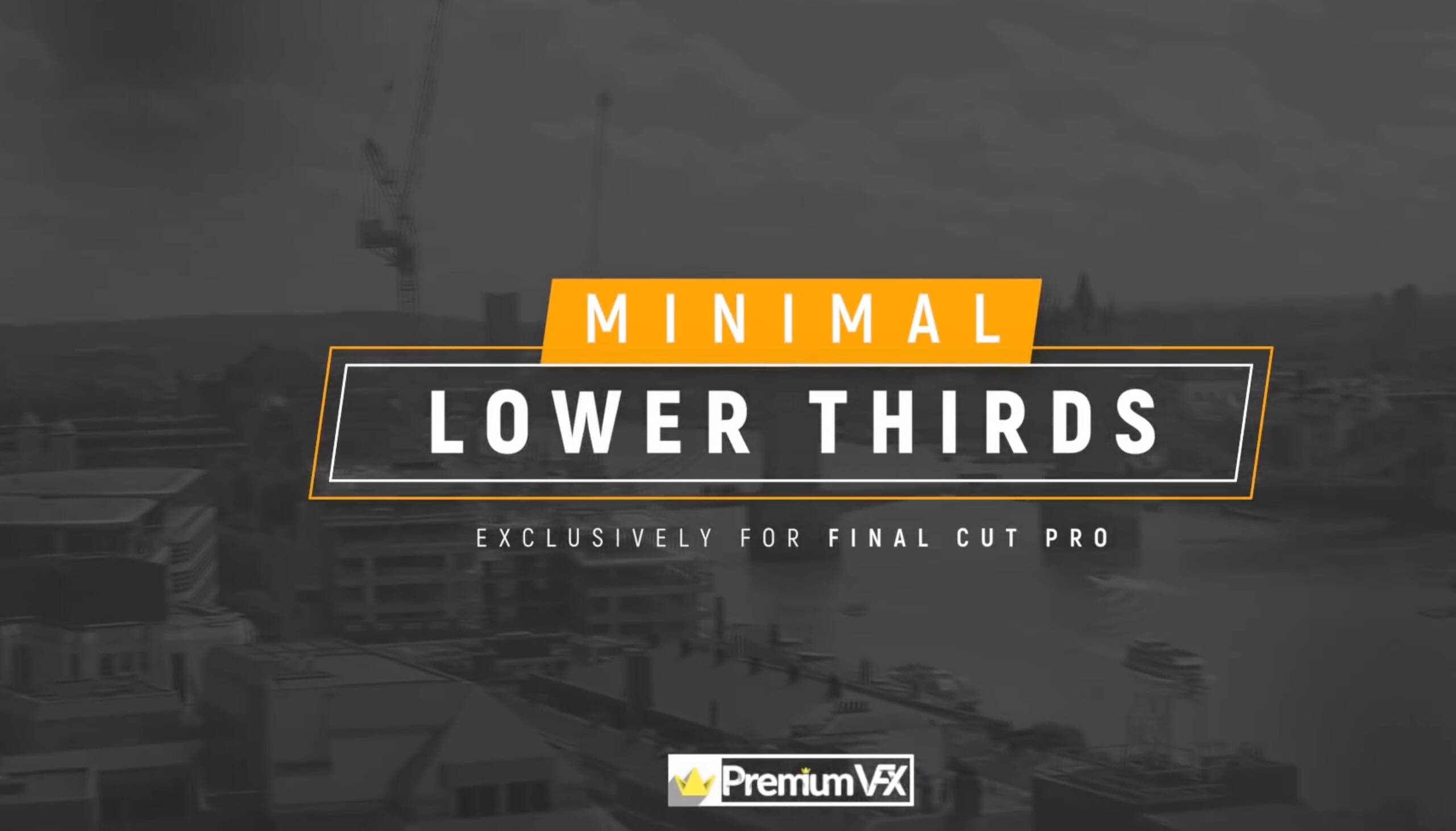 fcpx插件三分之一标题PremiumVFX Minimal Lower Thirds