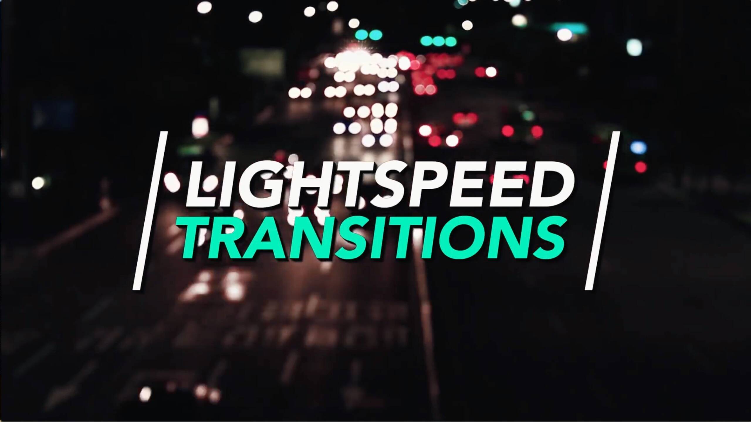 FCPX插件:PremiumVFX LightSpeed Transitions光速转换