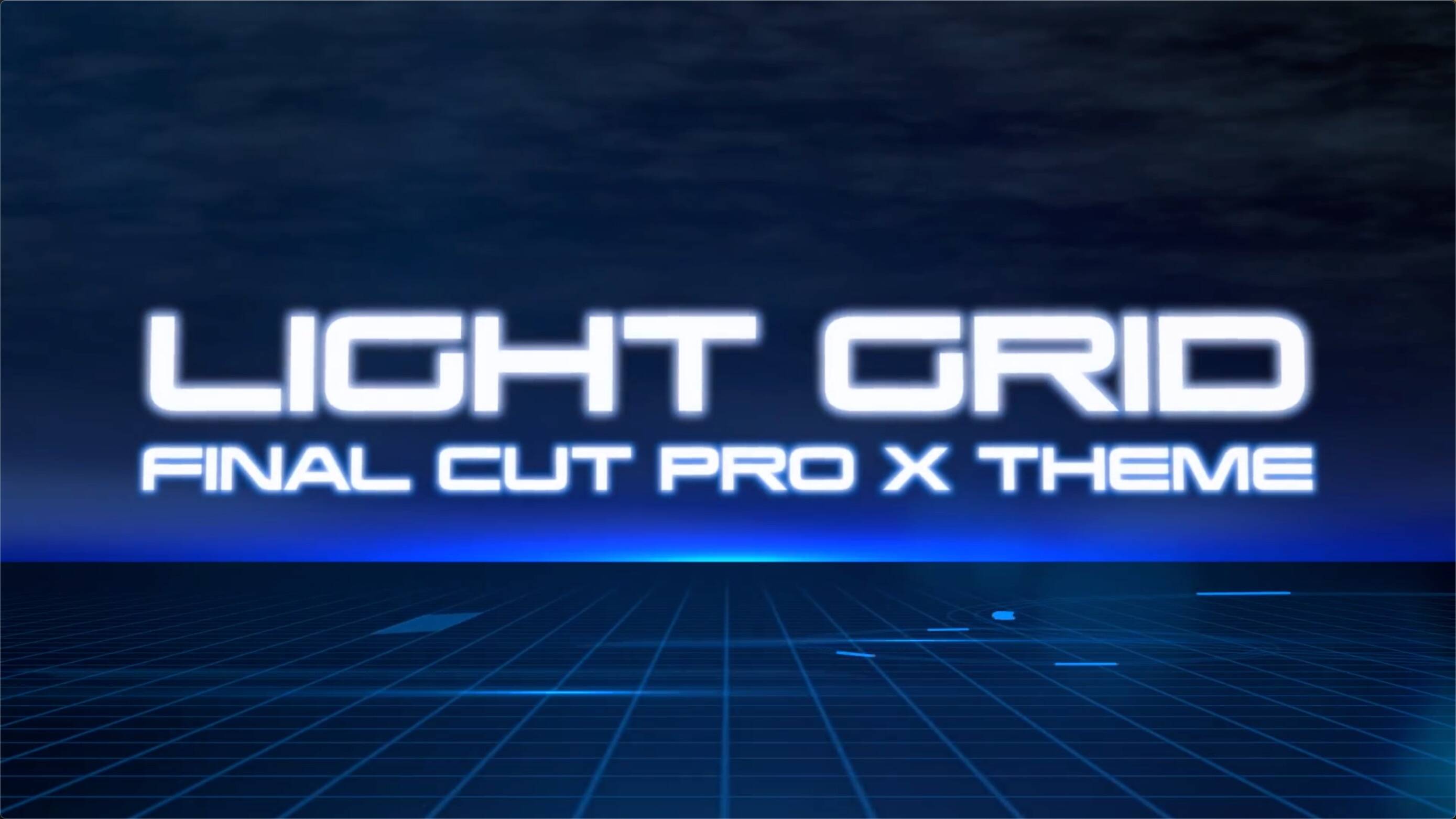 FCPX插件:未来高科技光网格 LIGHT GRID