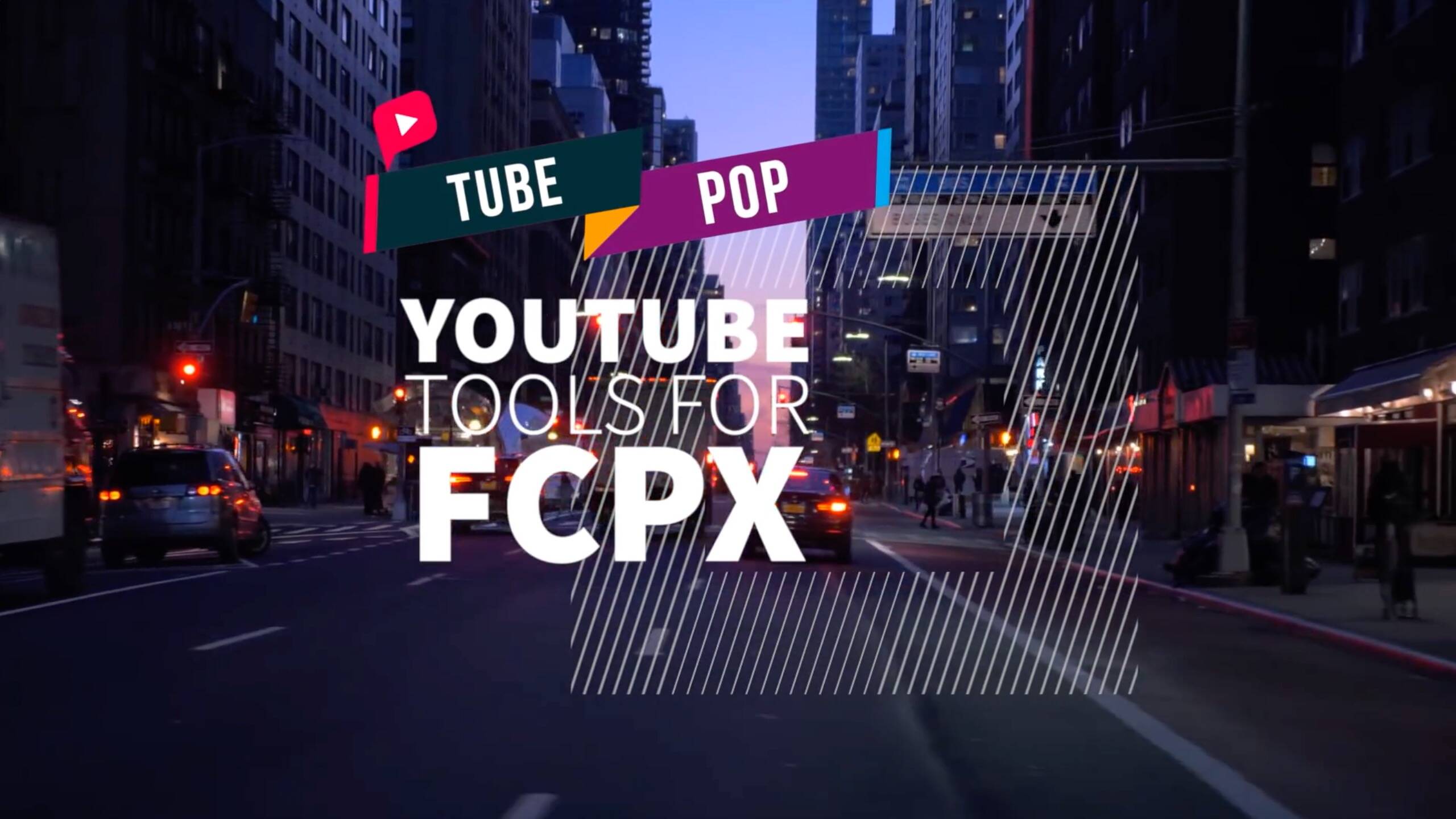 FCPX插件:Tube Pop(YouTube视频专用转场)