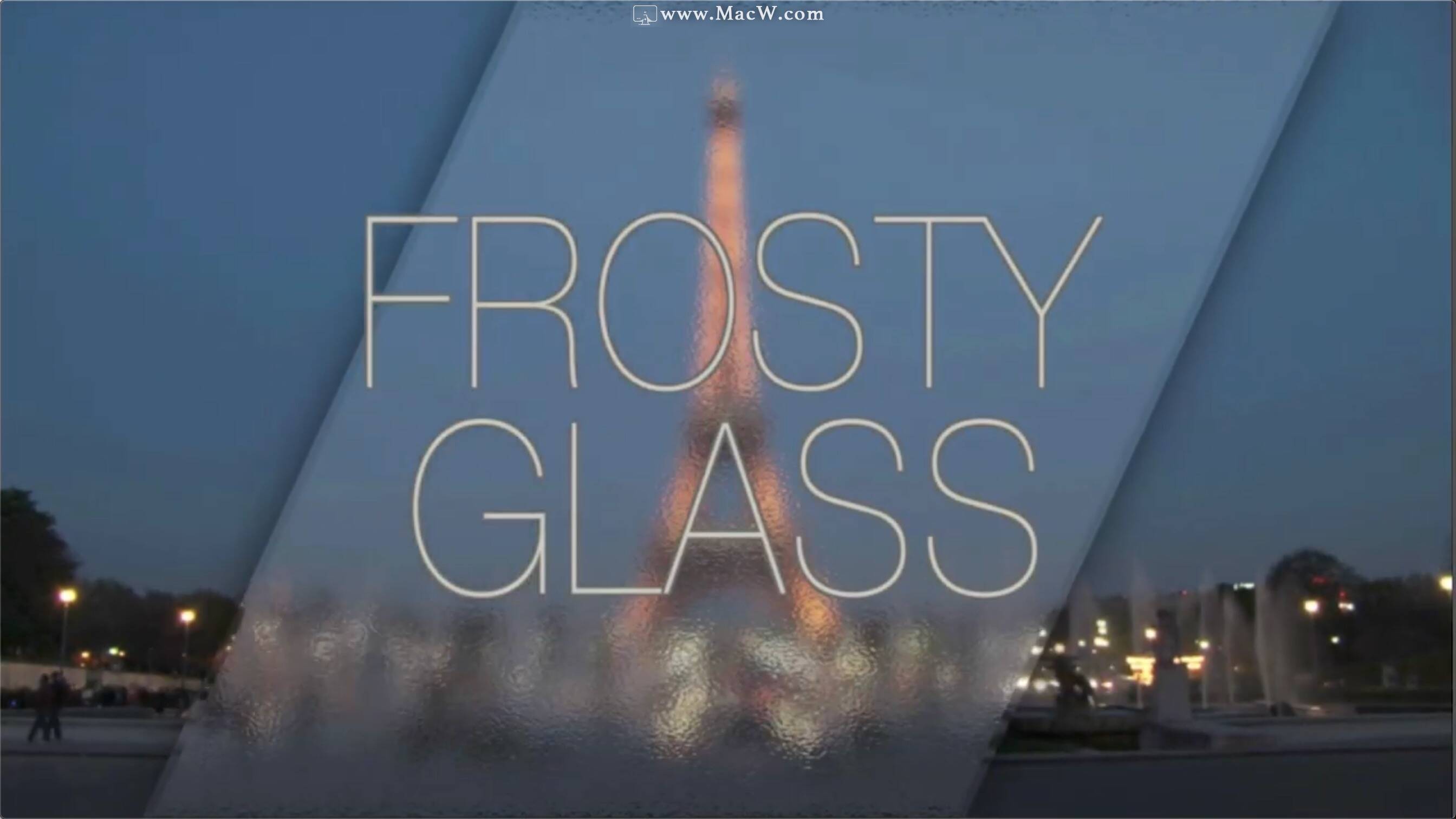 FCPX插件:FrostyGlass(磨砂玻璃标题)