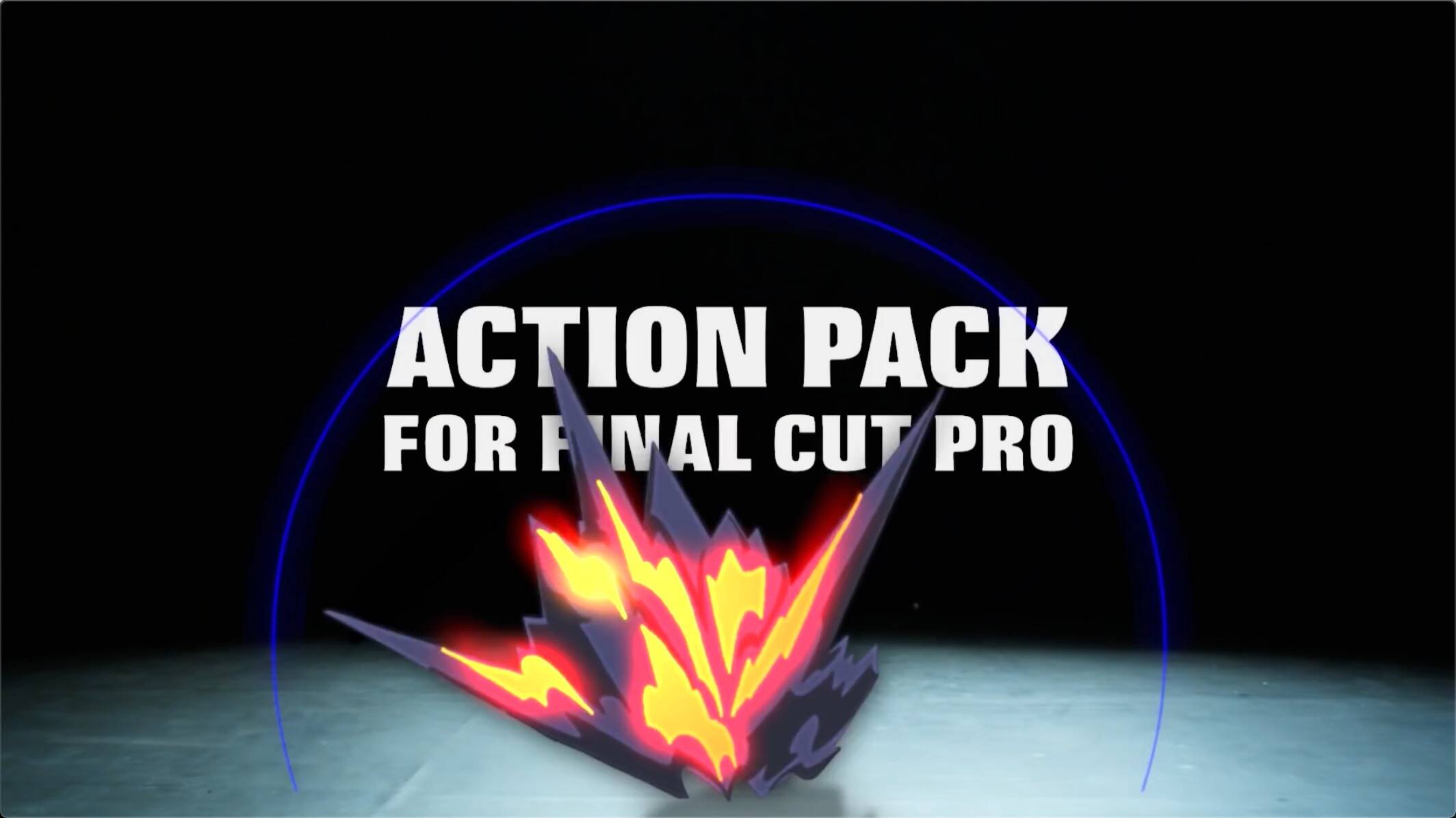 FCPX插件:漫画卡通火闪电爆炸烟雾The Luut Action Pack