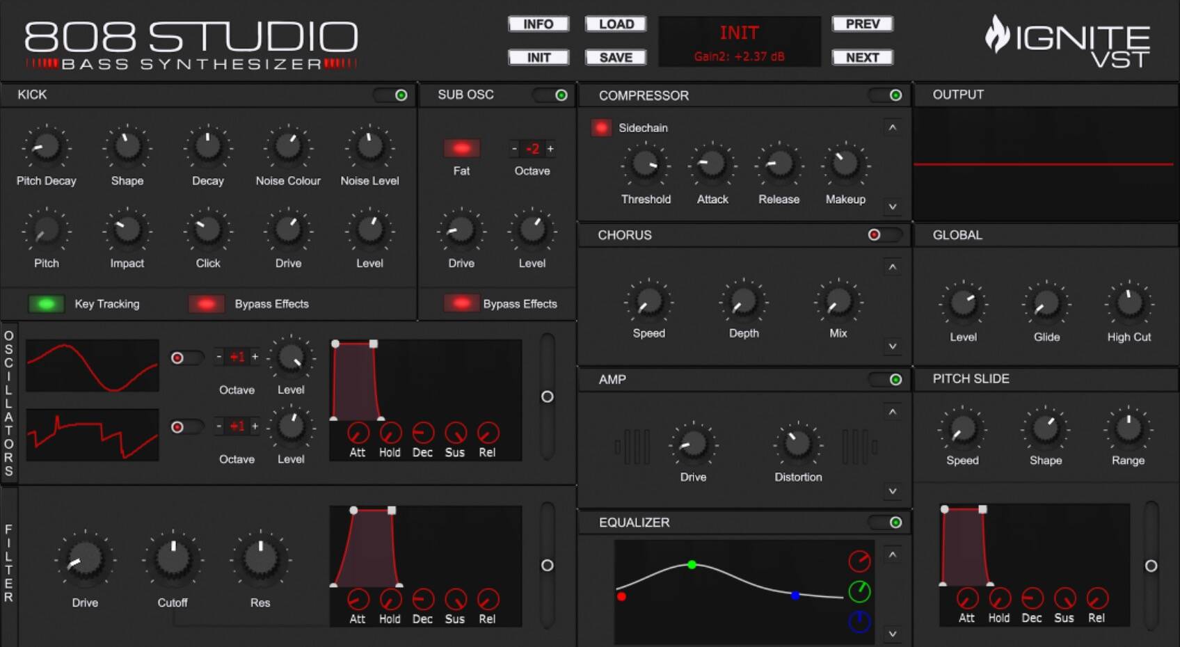 Initial Audio 808 Studio II for mac(专业的低音合成器)