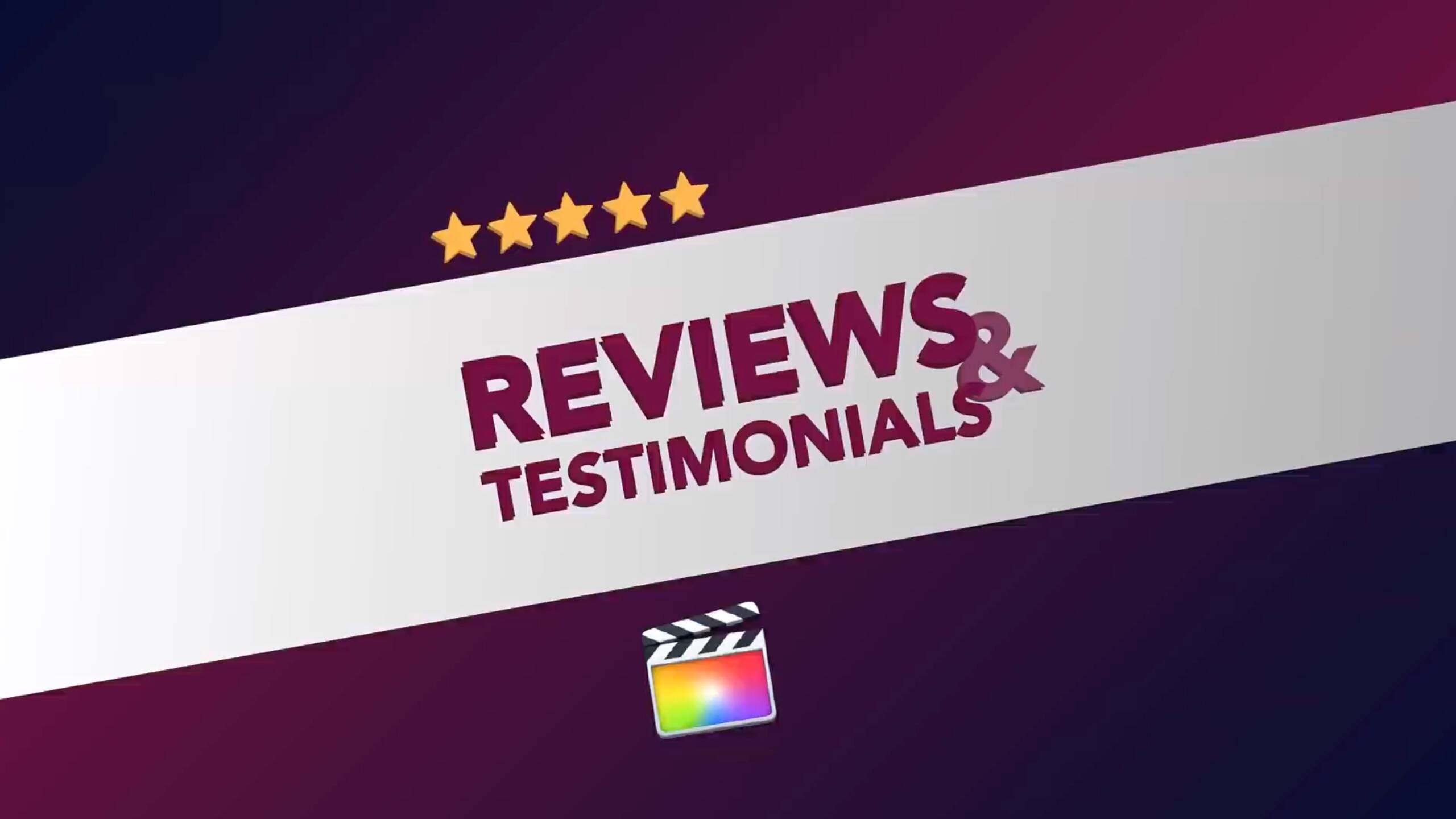 fcpx插件:Reviews Testimonials(客户展示标题)