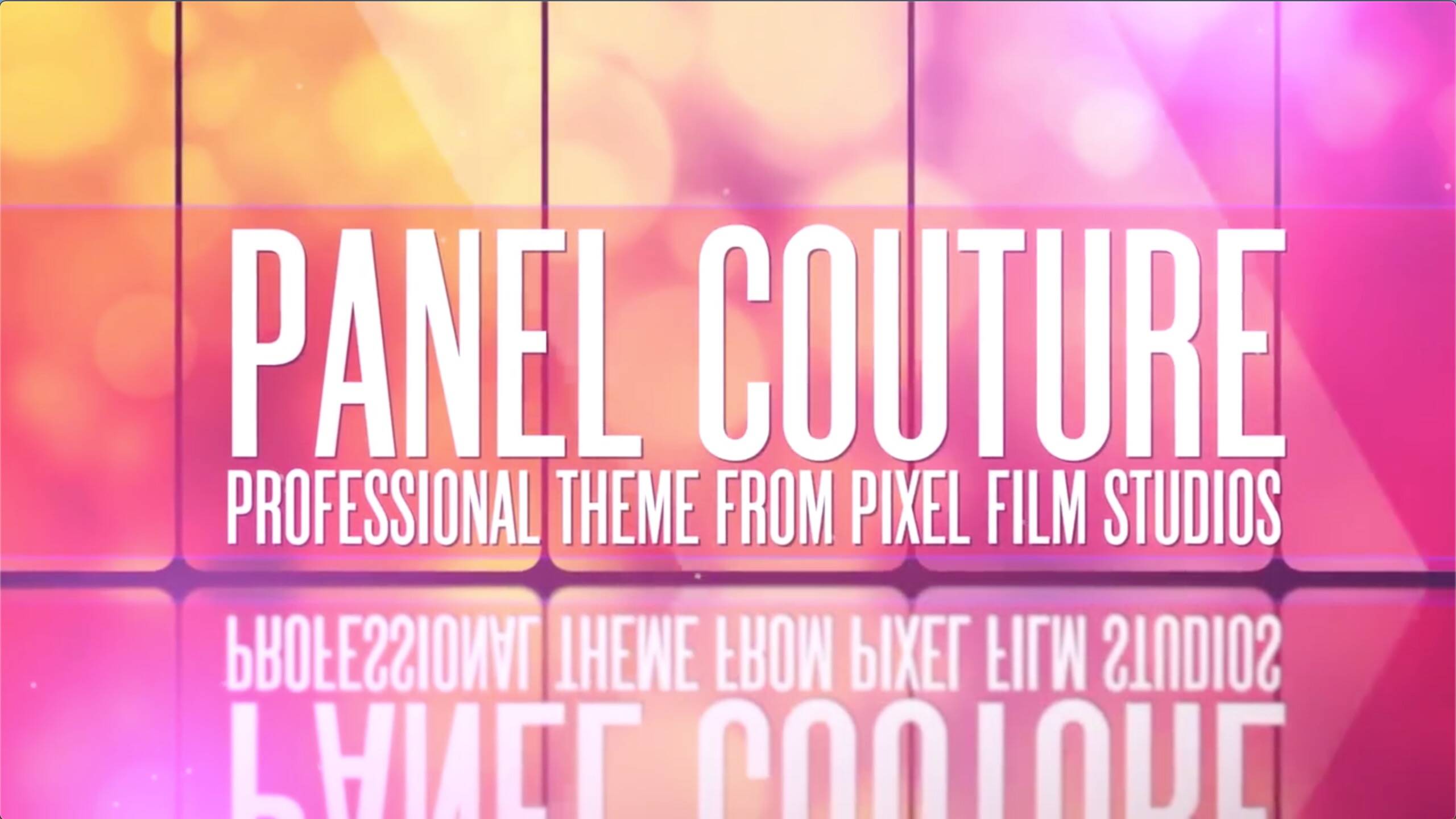 fcpx插件:Panel Couture 时尚大屏幕拼贴模板