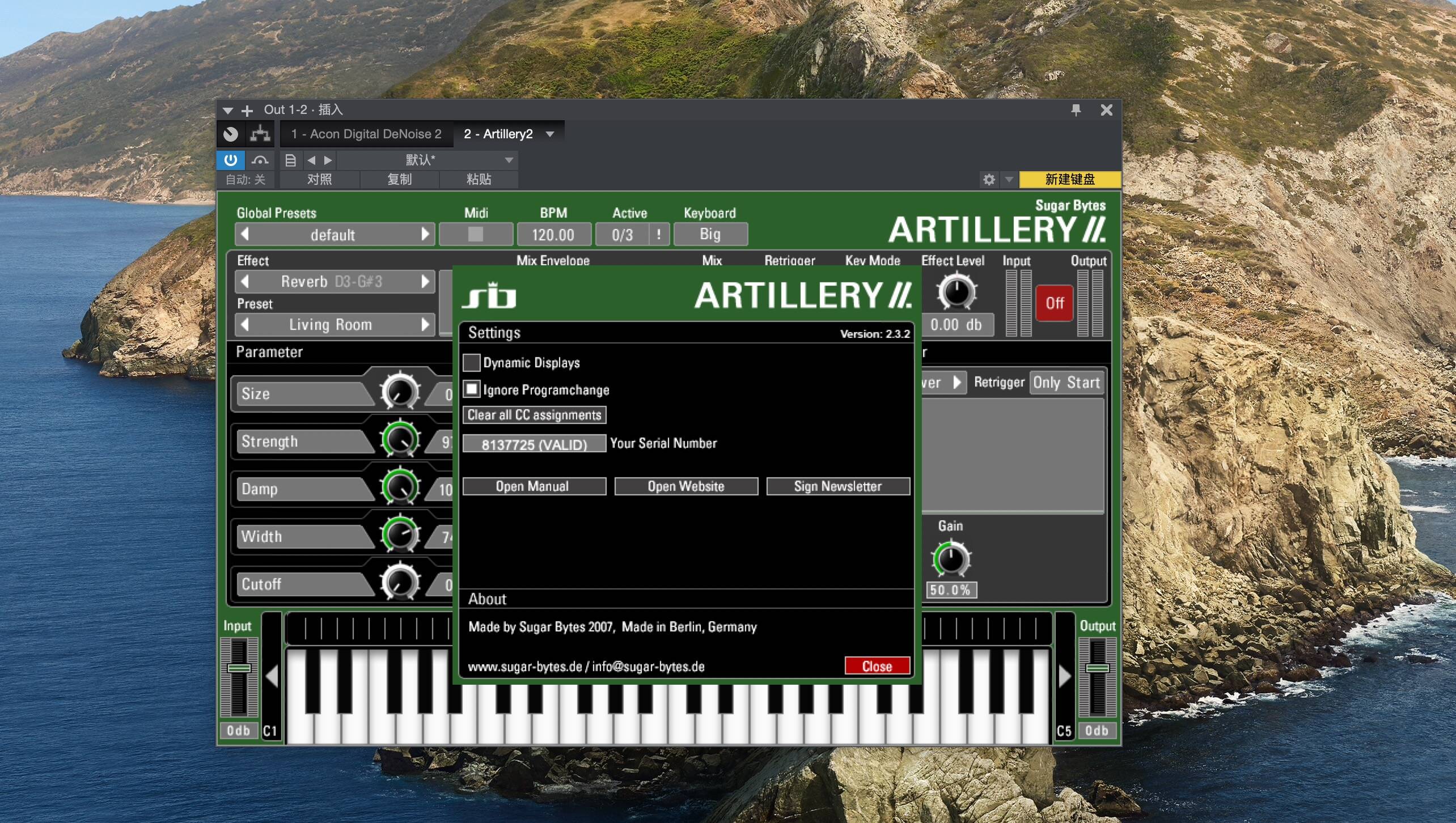 Sugar Bytes Artillery2 for mac版(音频效果键盘插件)