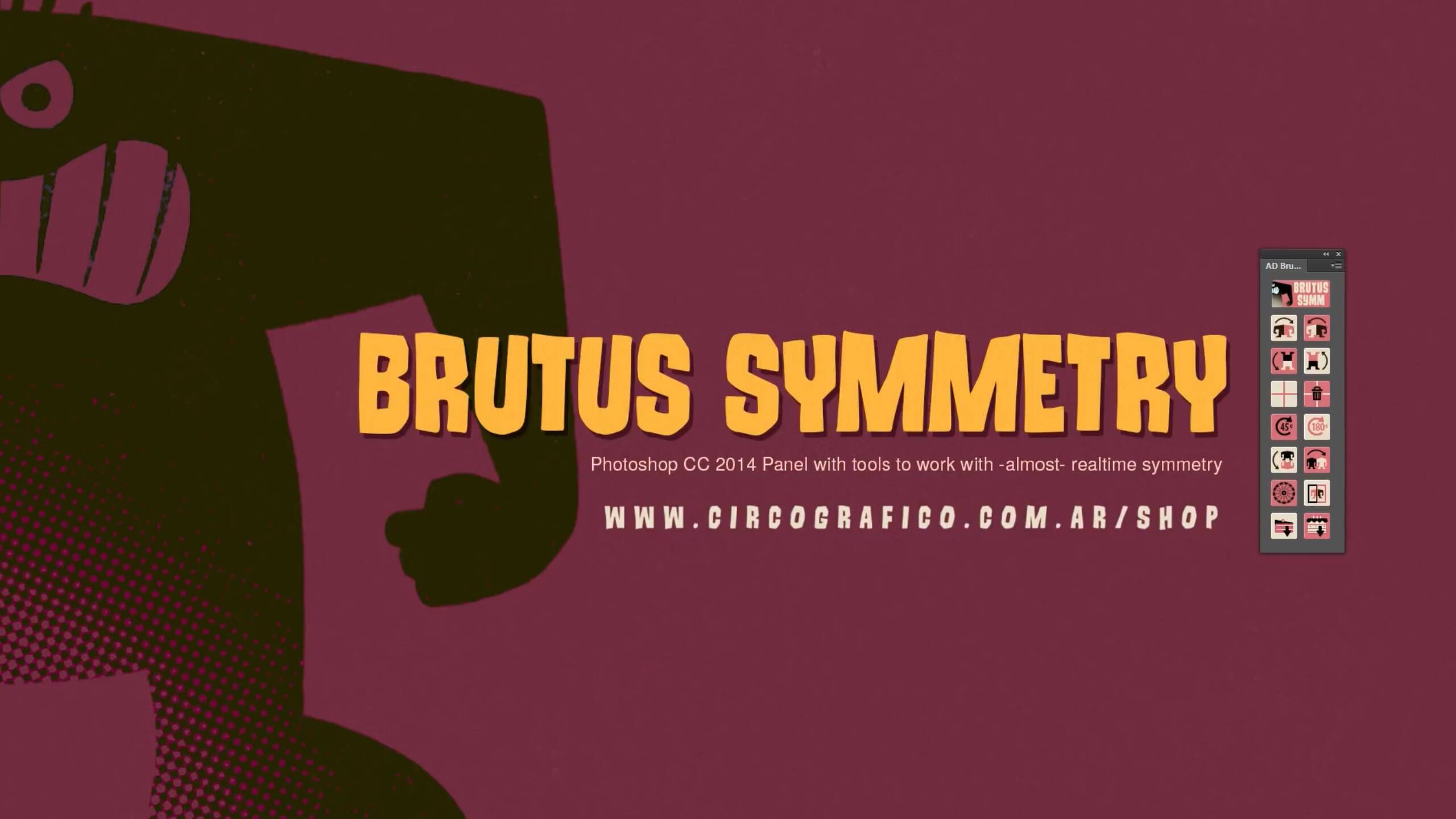 AD Brutus Symmetry for Mac(ps镜像对称插件) 