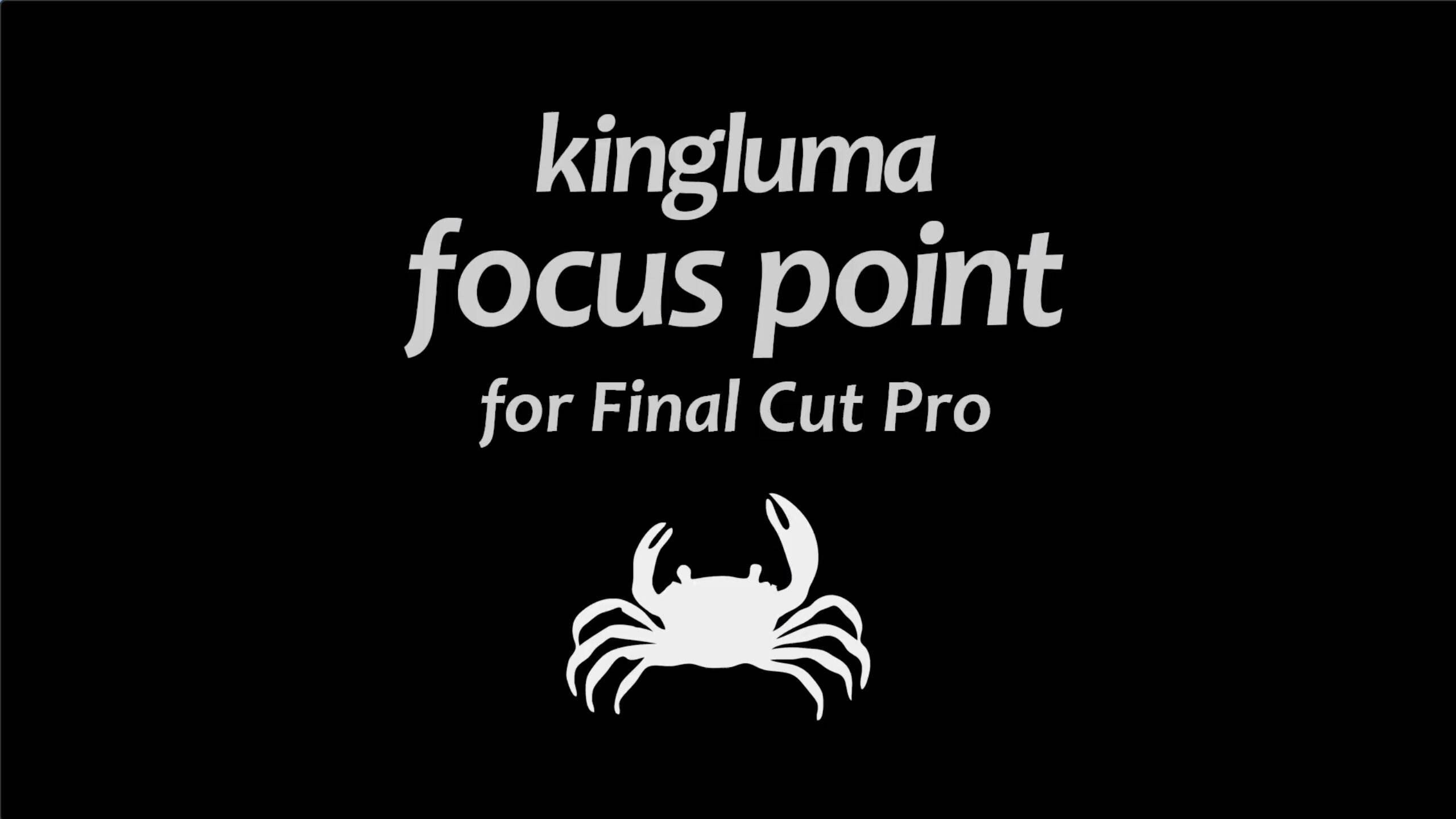fcpx插件:Kingluma Focus Point(模糊效果)