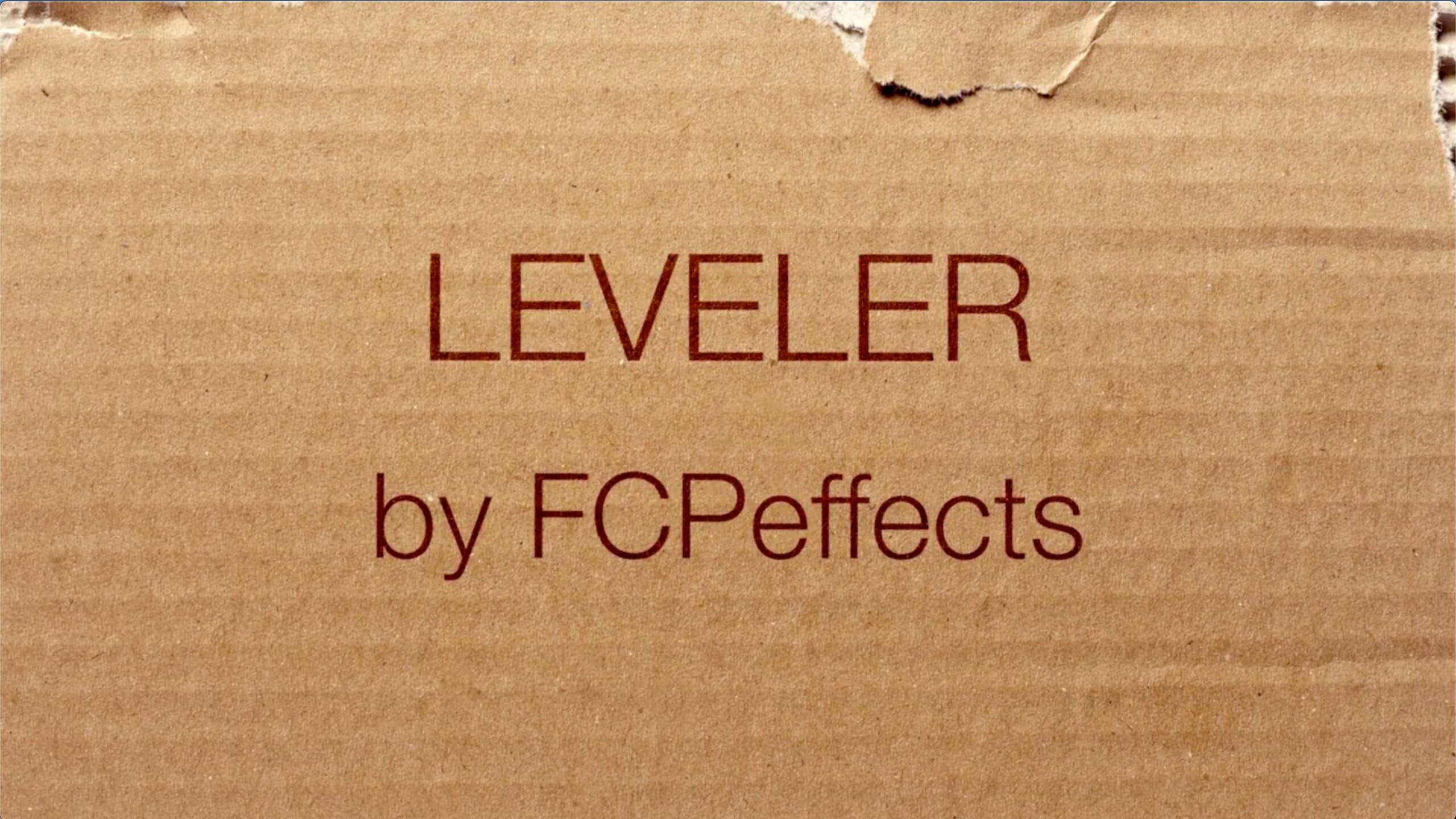 fcpx插件:Leveler 水平矫正