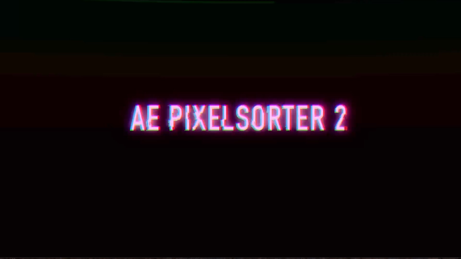 AE/PR插件：AE Pixel Sorter 2 for Mac(像素方向拉伸撕裂分离特效)
