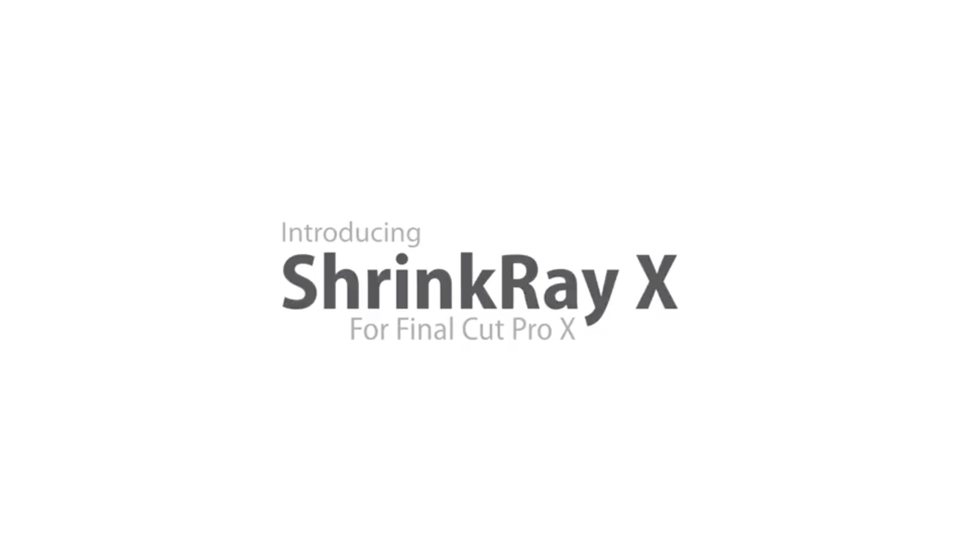 fcpx插件:ShrinkRay X 焦点移轴柔光