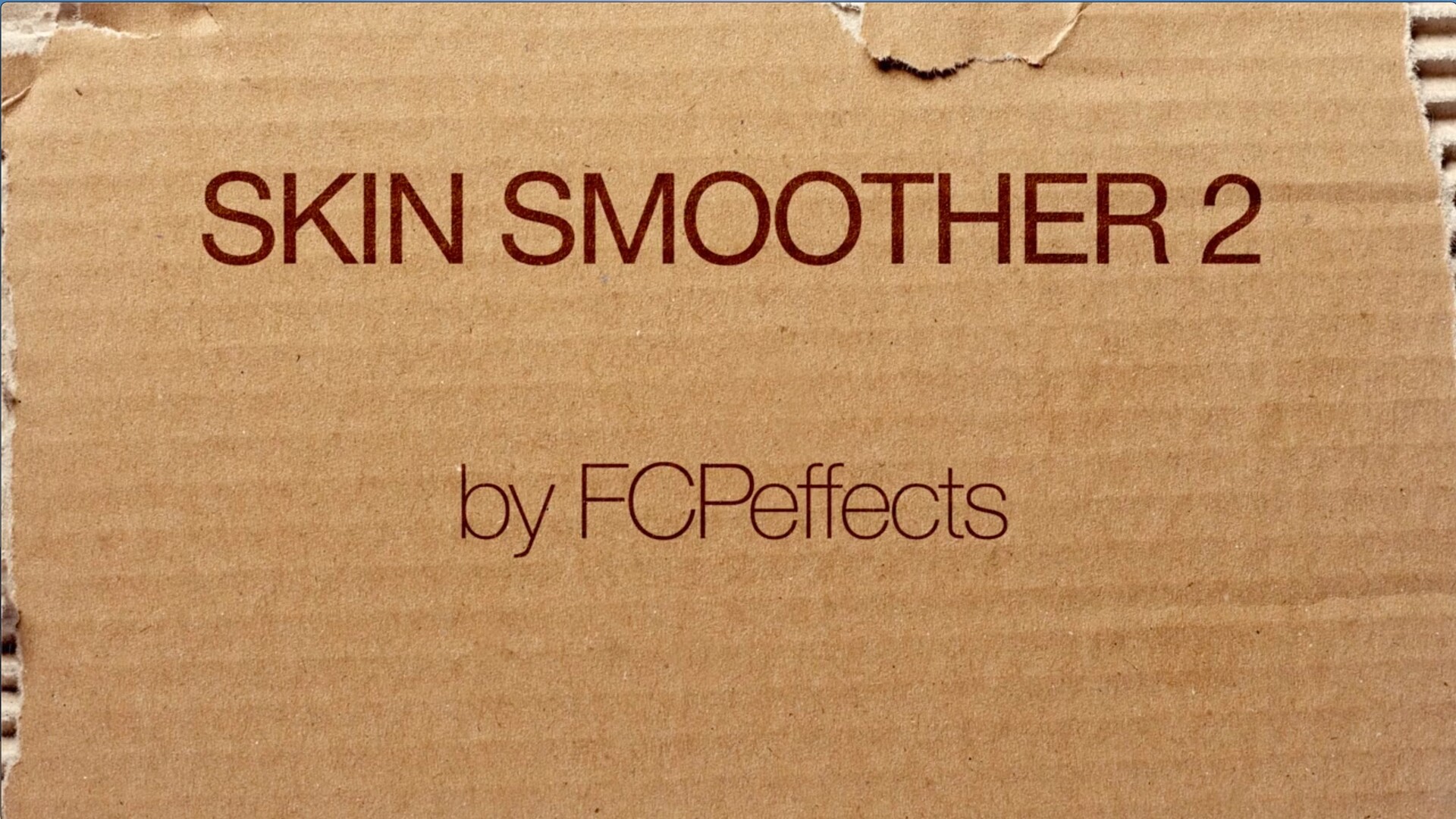 fcpx插件:Skin Smoother 皮肤平滑美容
