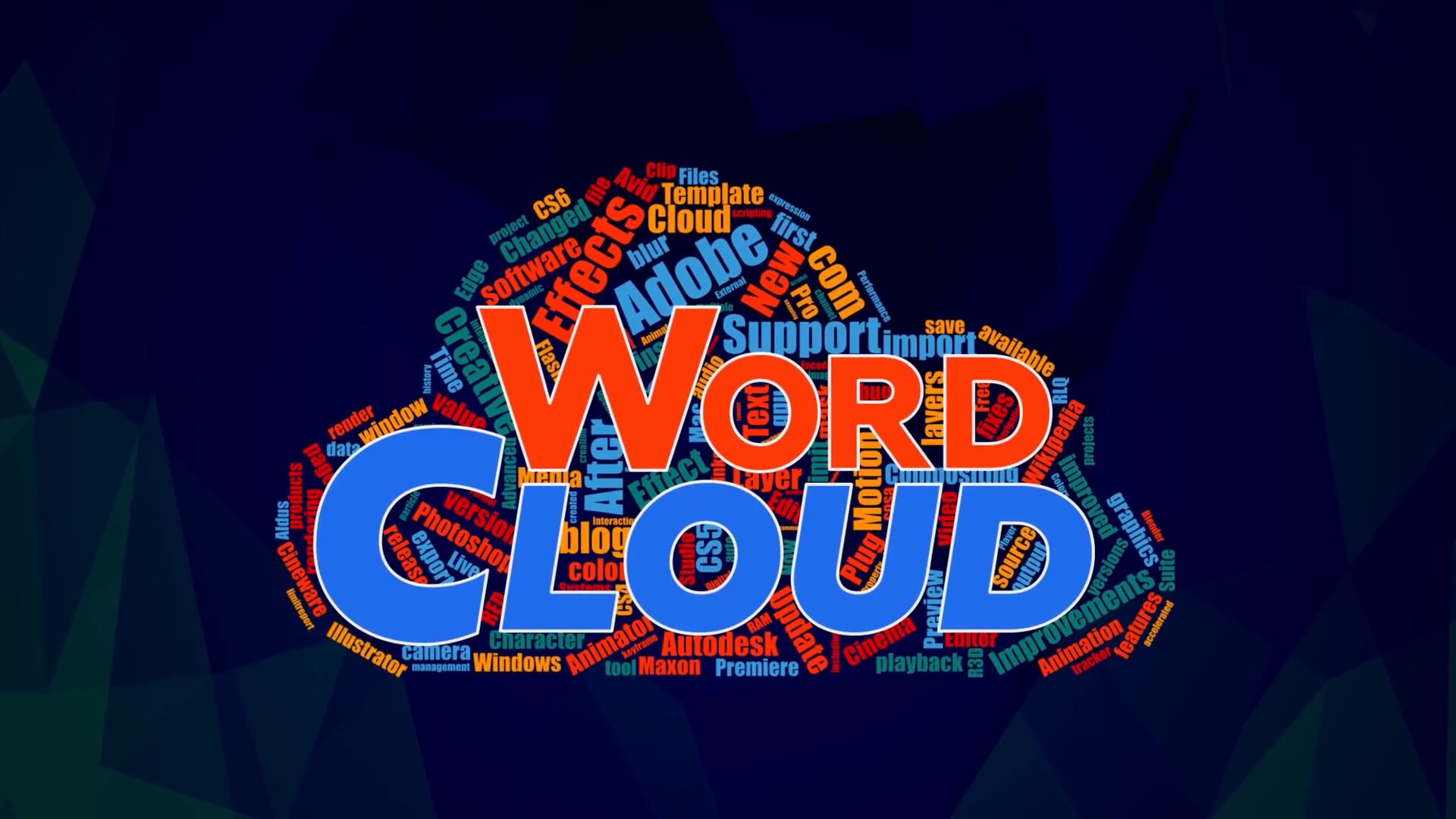  Word Cloud for Mac(AE文字汇聚图形变换脚本插件) 