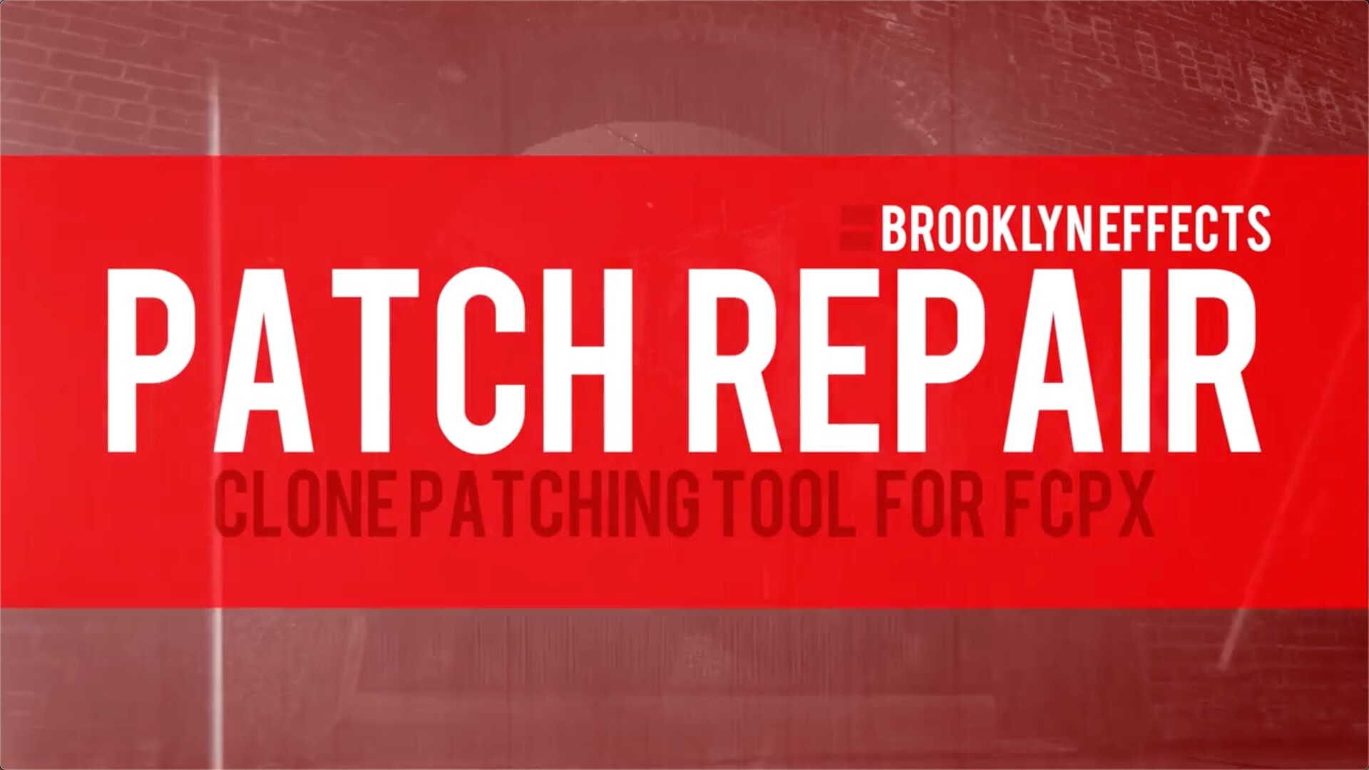 fcpx插件:画面修补工具 PATCH REPAIR