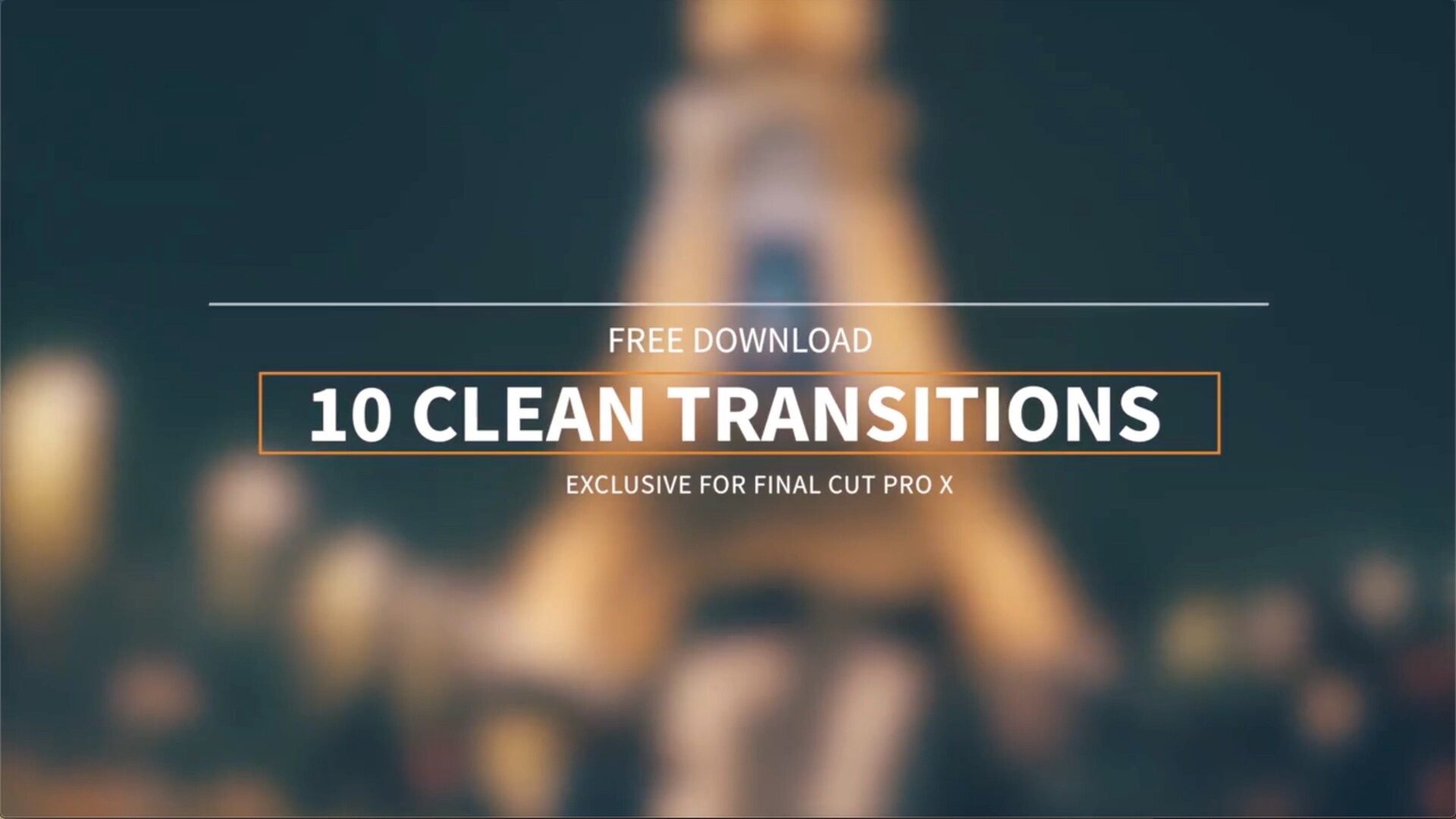 fcpx插件:清新简洁转场10组 Clean 