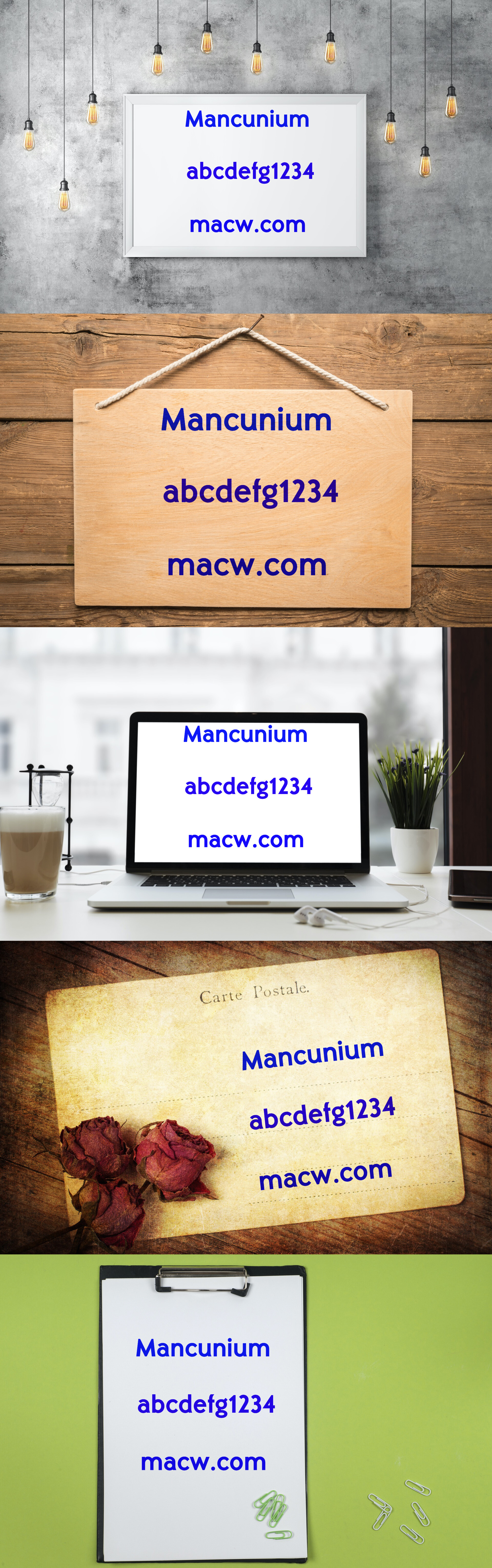 Mancunium现代无衬线字体