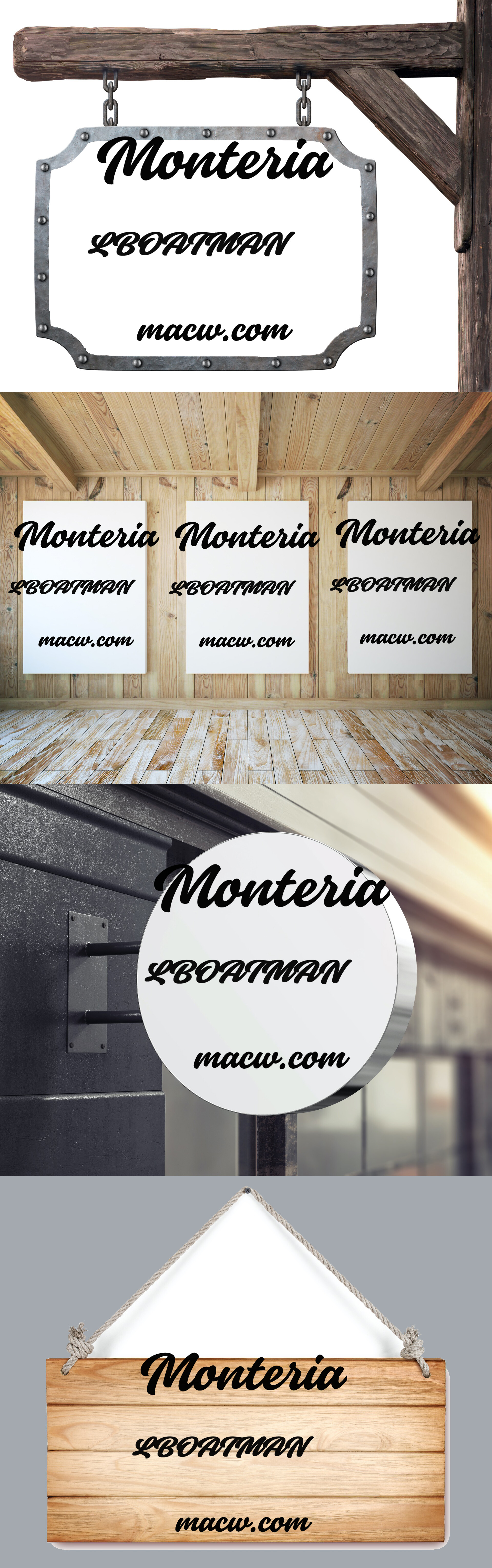 Monteria画笔脚本字体