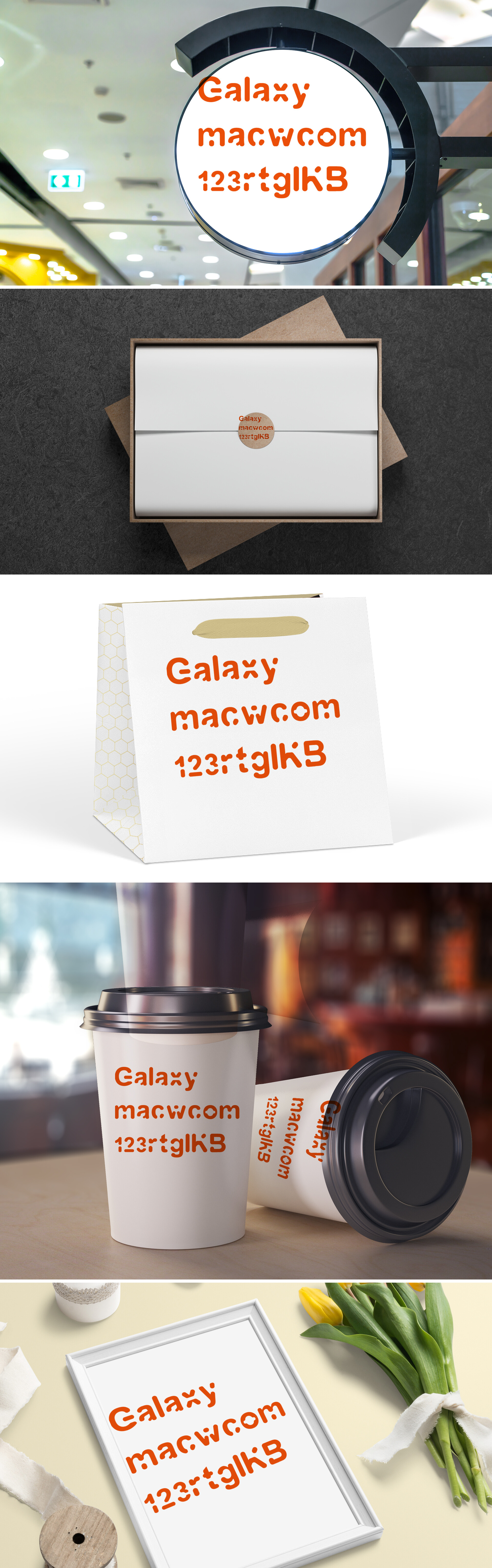 Galaxy未来派创意设计字体