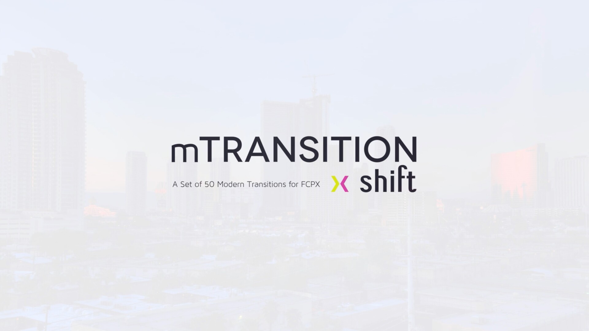 fcpx插件: 50组时尚分屏视频转场 MotionVFX mTransition Shift