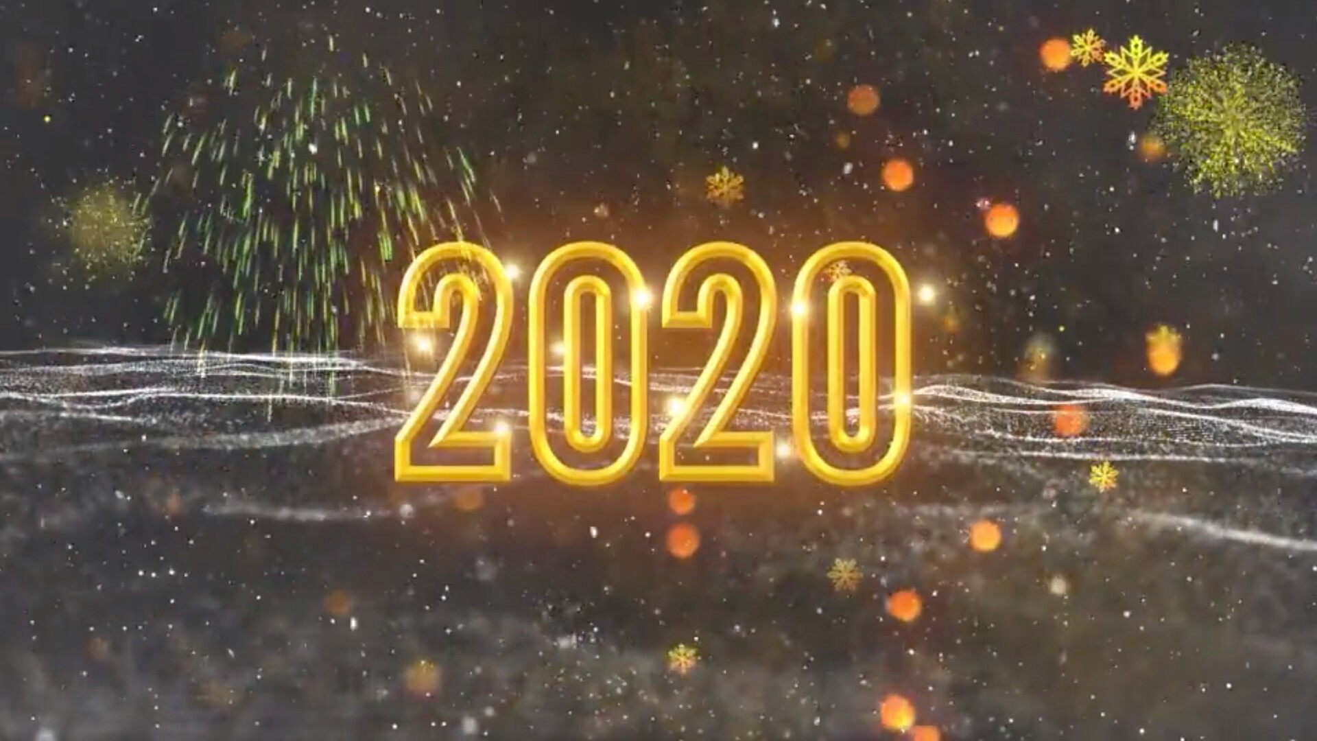 fcpx插件:绚丽烟花新年倒计时片头特效 New Year Countdown 2021