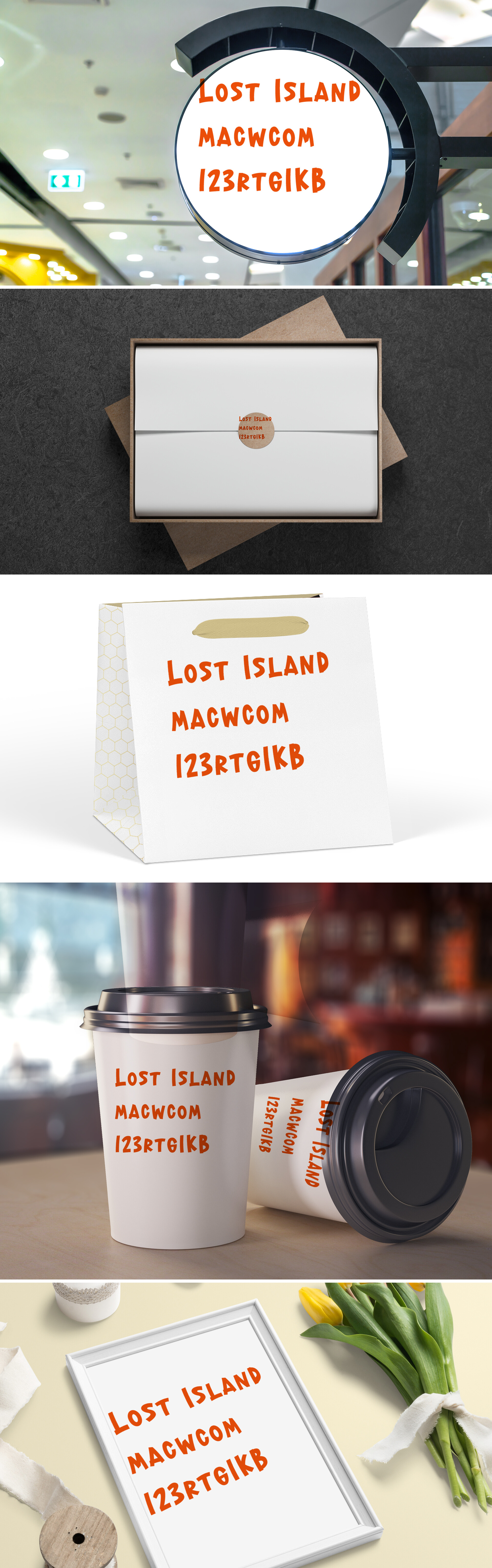 Lost Island夏季显示字体