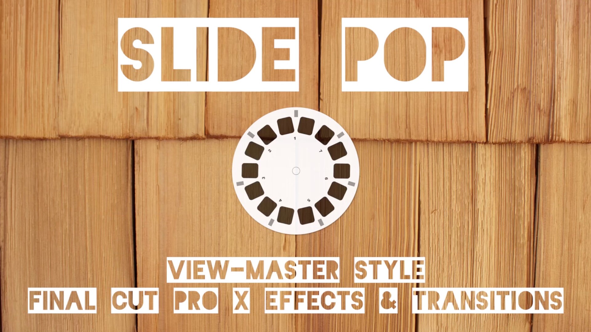 fcpx插件：复古视觉特效和转场 Stupid Raisins Slide Pop