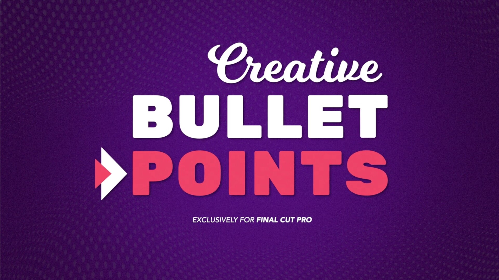 fcpx插件:PremiumVFX Creative Bullet Points 