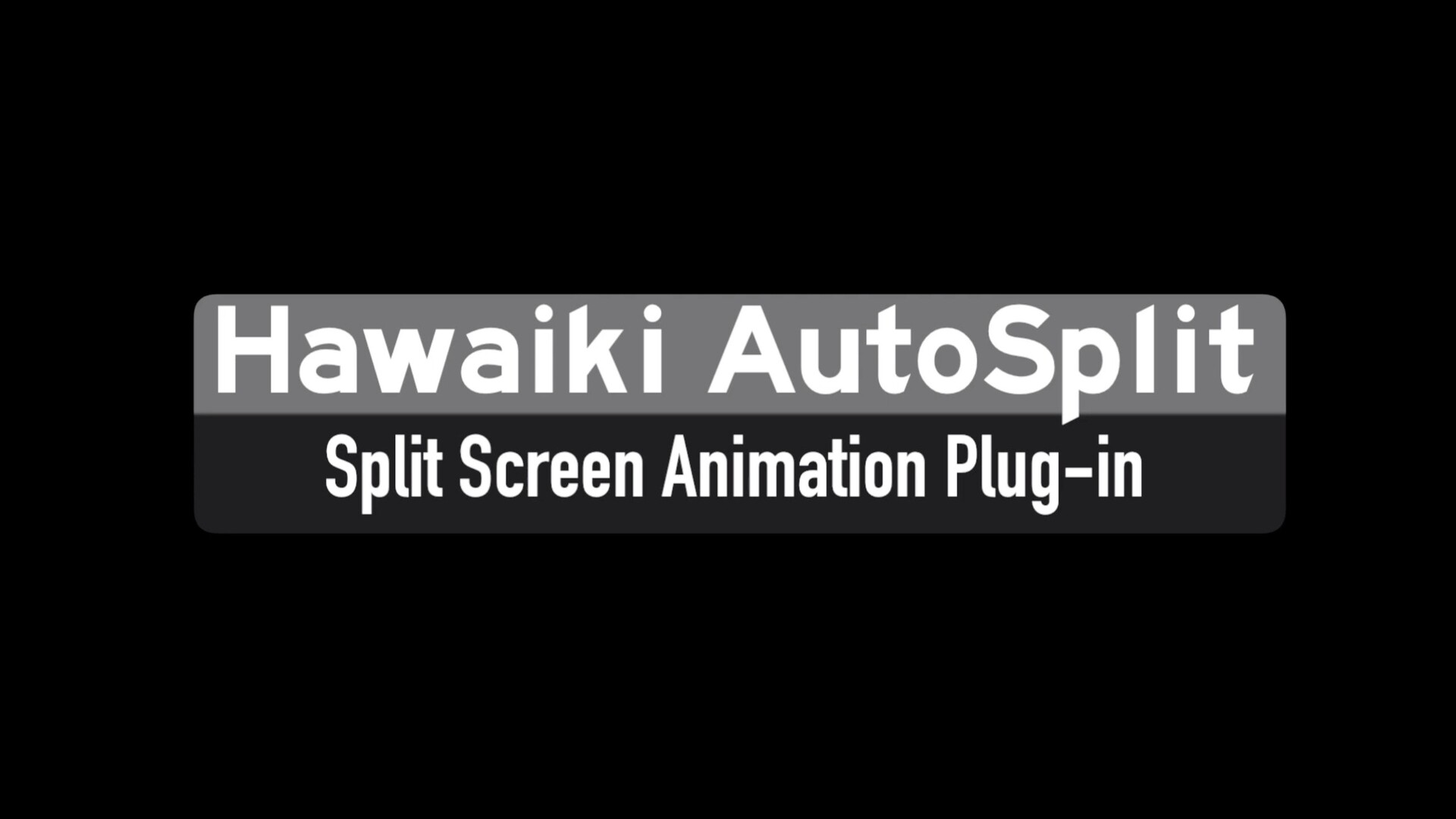fcpx插件:分屏动画插件Hawaiki AutoSplit 