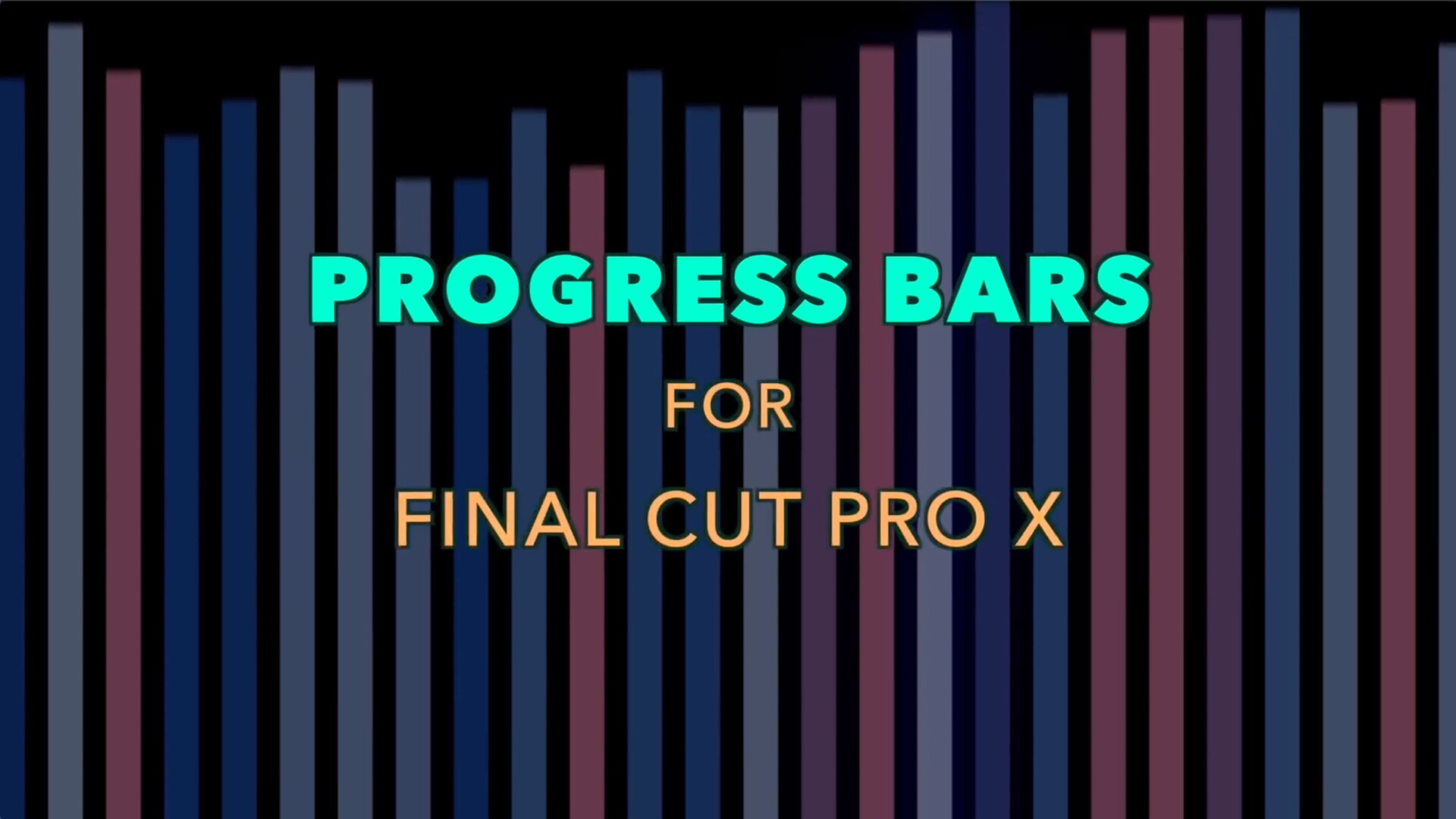 fcpx插件：进度图  Luca Visual FX Progress Bars 