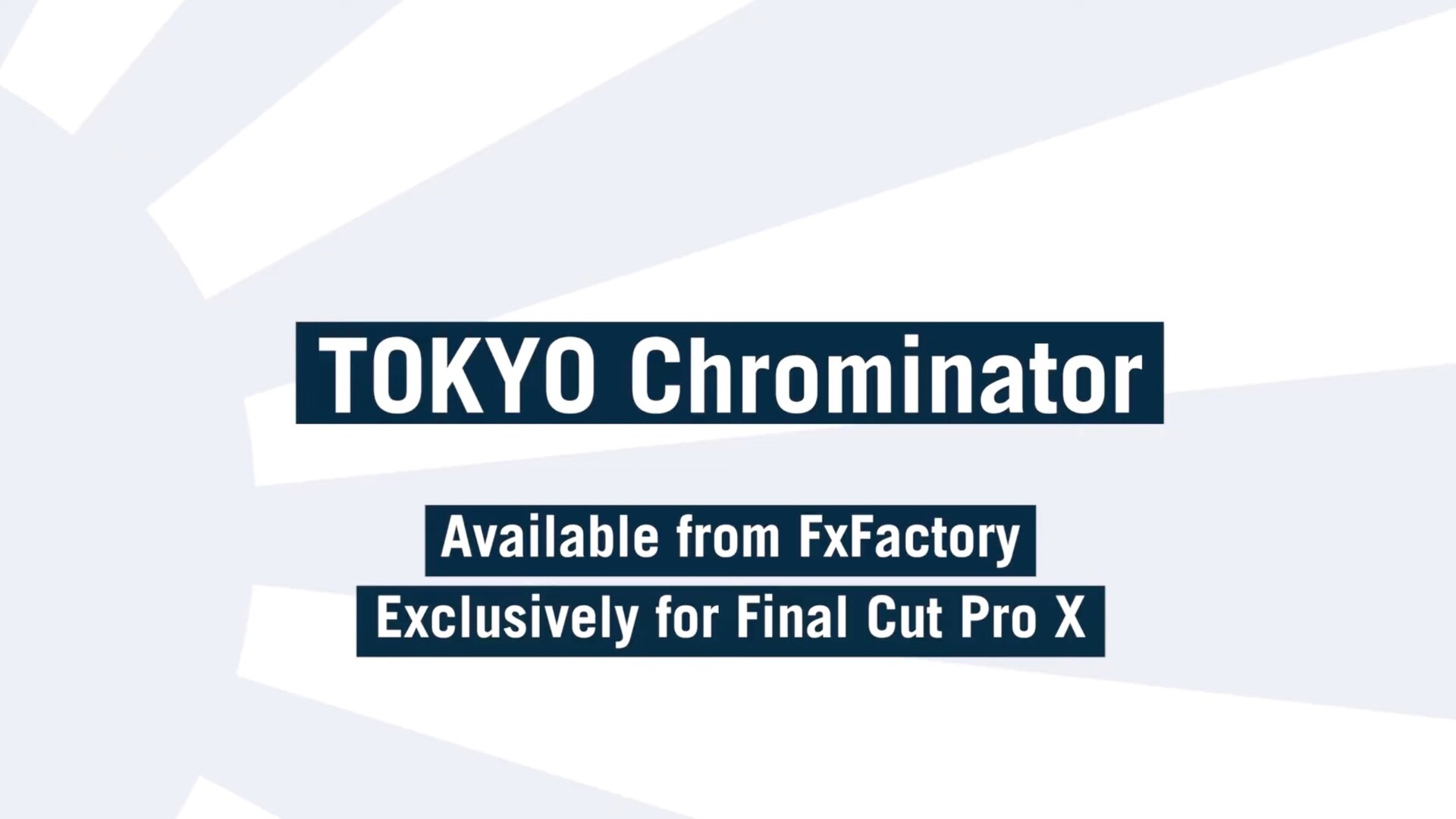 fcpx插件：3D斜角效果 Tokyo Chrominator