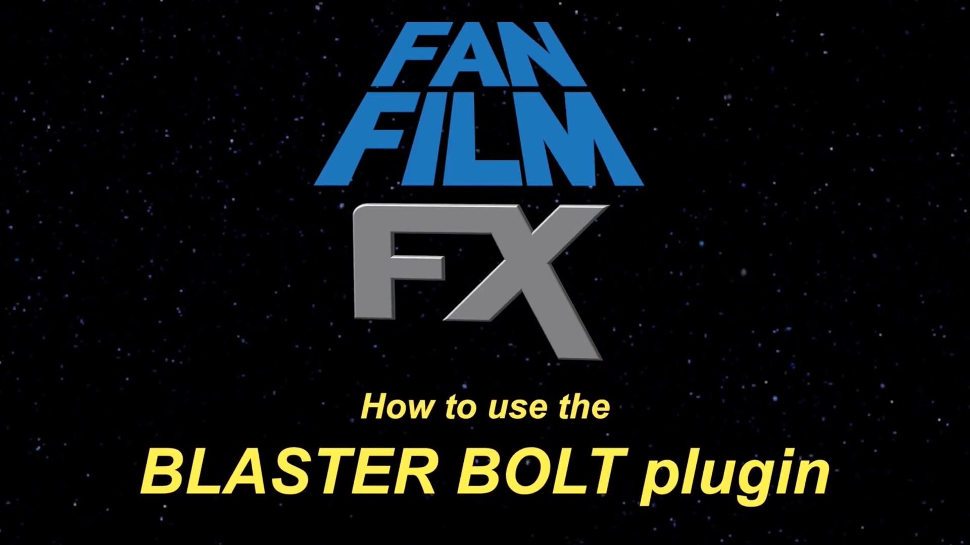 fcpx插件：星球大战激光特效 FanFilmFX Blaster Bolt