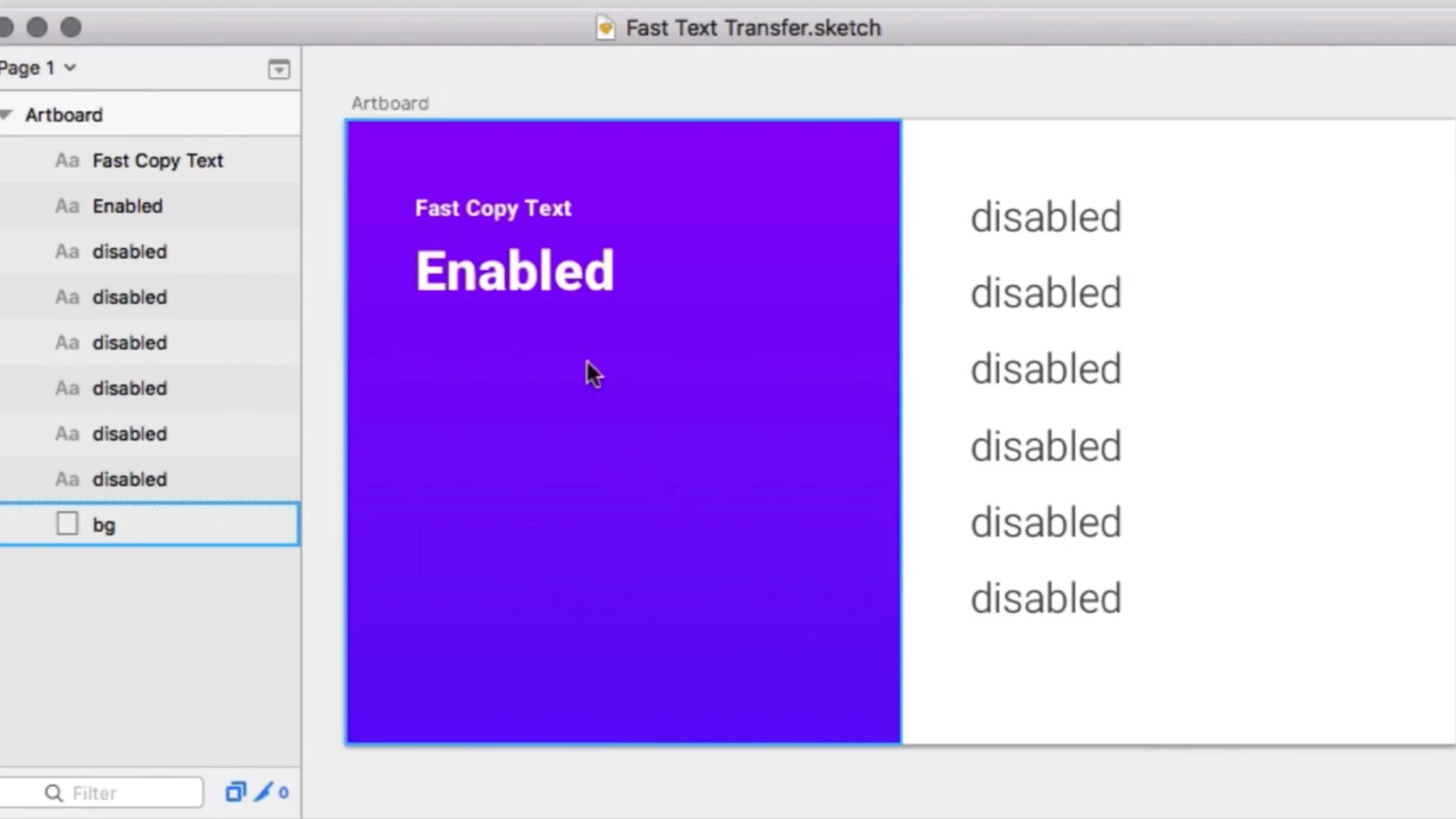 Fast Text Transfer(快速复制粘贴和交换文本)sketch插件