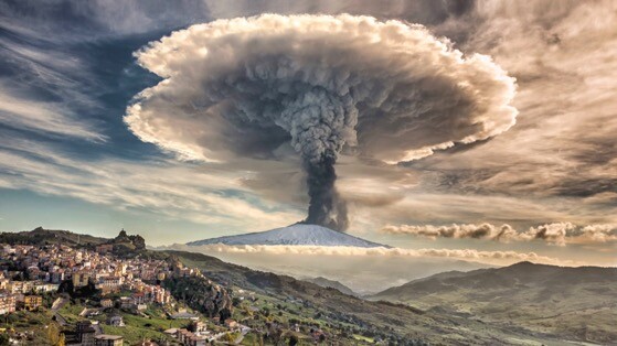 意大利埃特纳火山景观动态高清壁纸