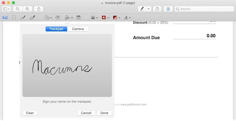 如何在Mac上使用预览对PDF进行电子签名