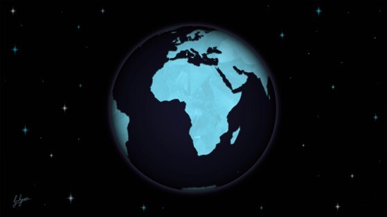 地球上的非洲24小时日照高清壁纸