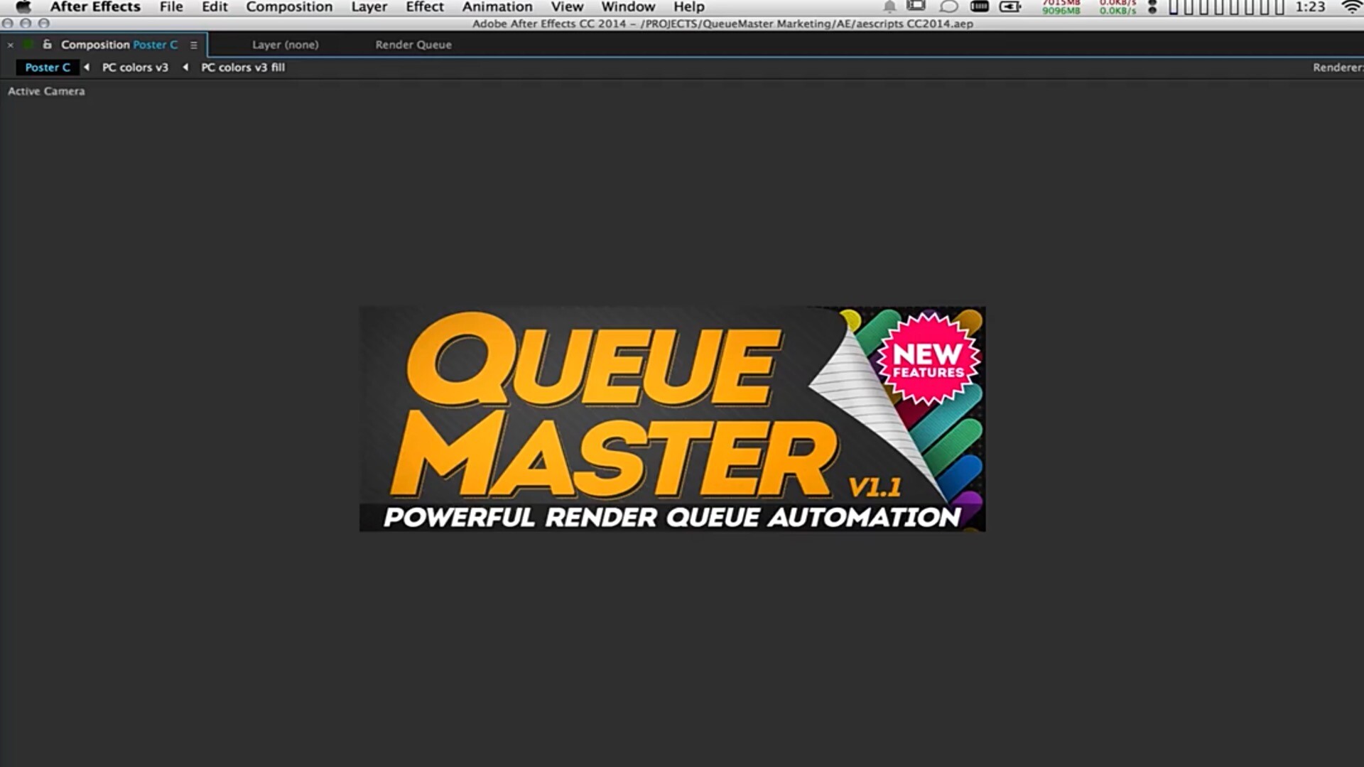 AE自动化渲染队列脚本QueueMaster for mac