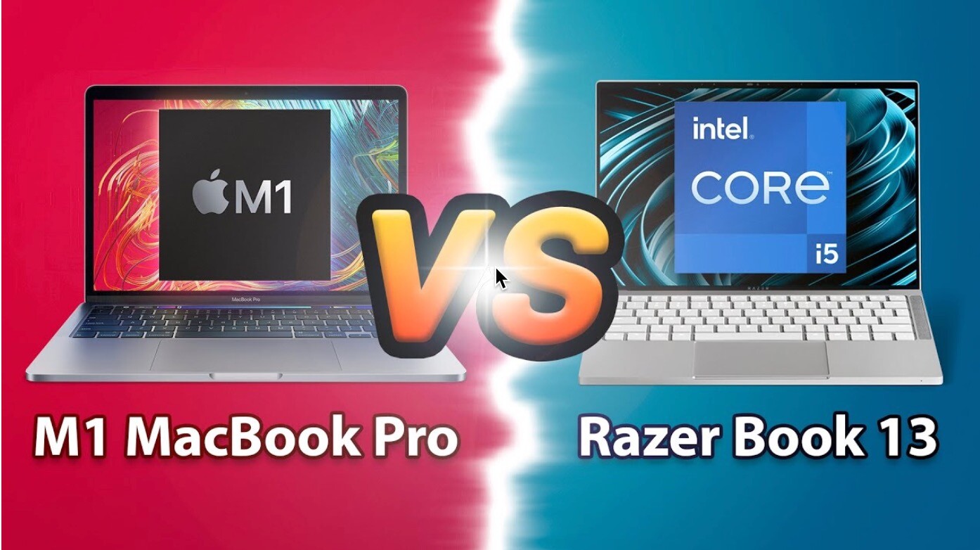 比较: M1 MacBook Pro与Razer Book 13