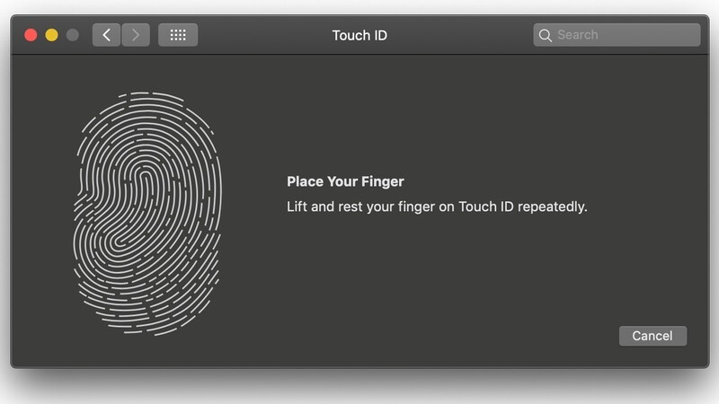Mac上的Touch ID 如何使用