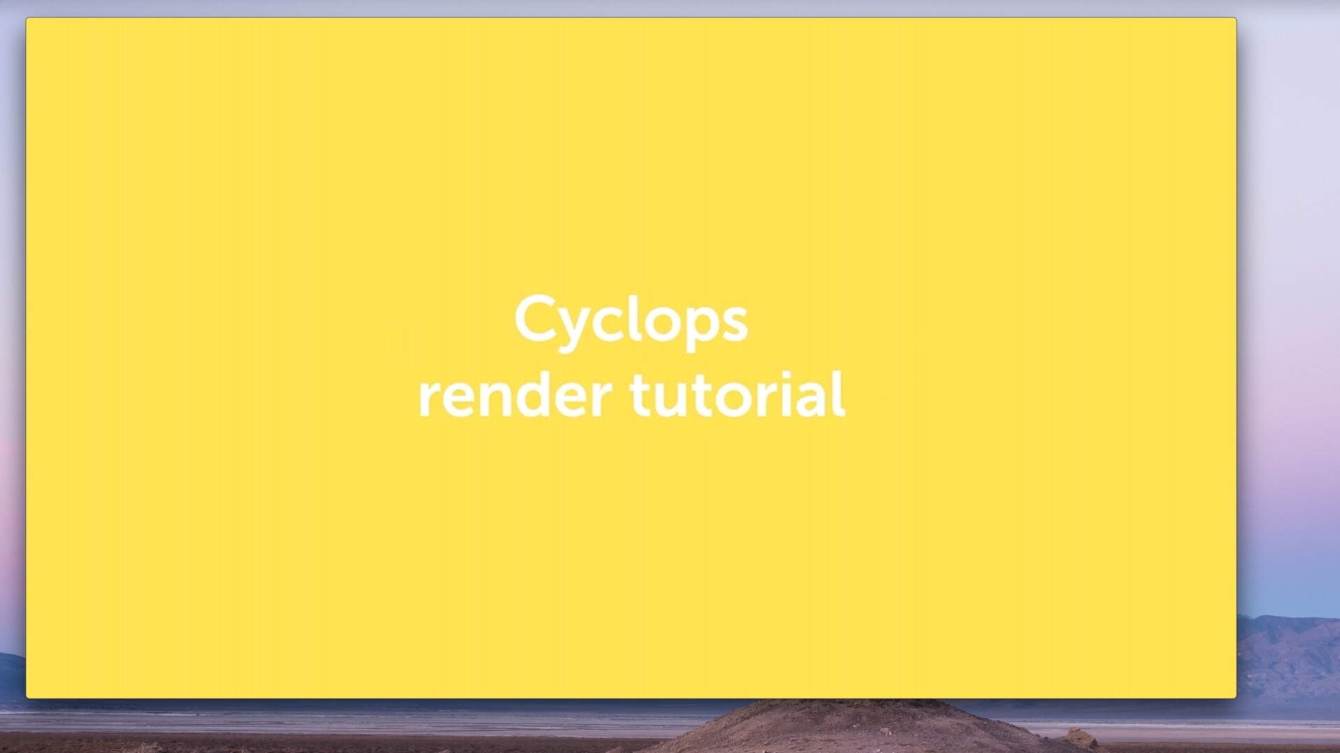 Cyclops for mac(AE多种序列格式渲染扩展脚本)