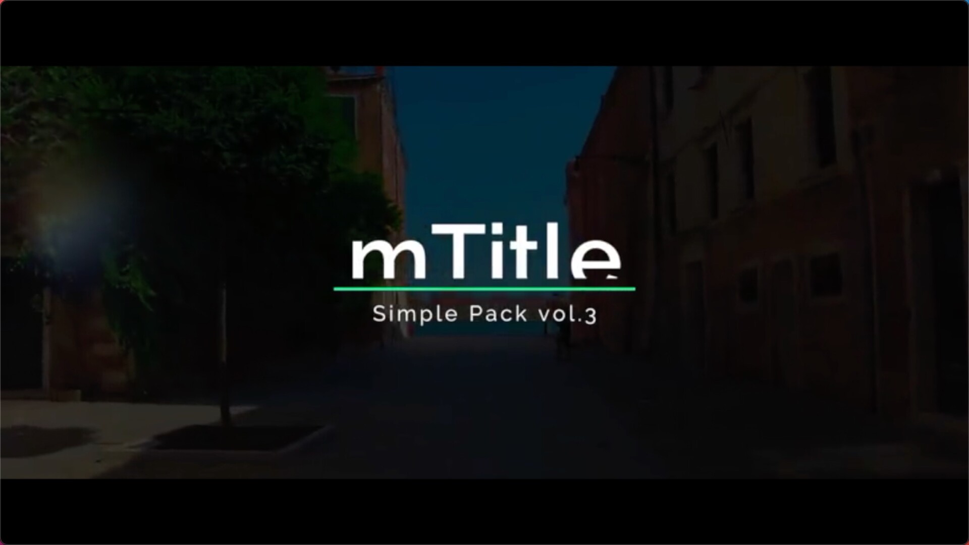 FCPX插件:mTitle Simple Pack(30组简洁商务纪录片文字标题字幕动画) 