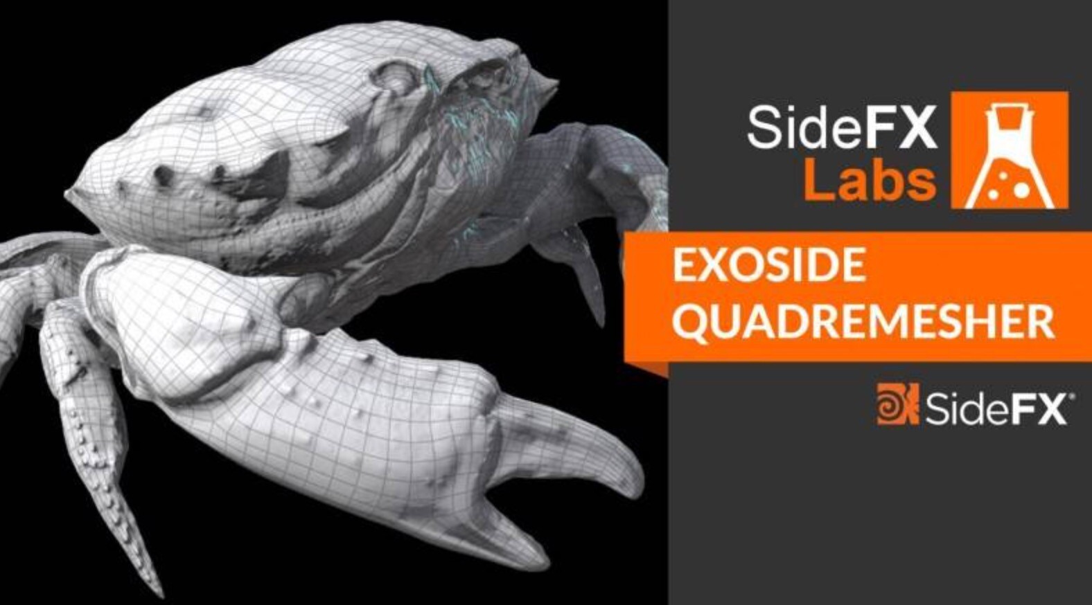 C4D插件:三维模型四边形网格拓扑插件 Exoside QuadRemesher