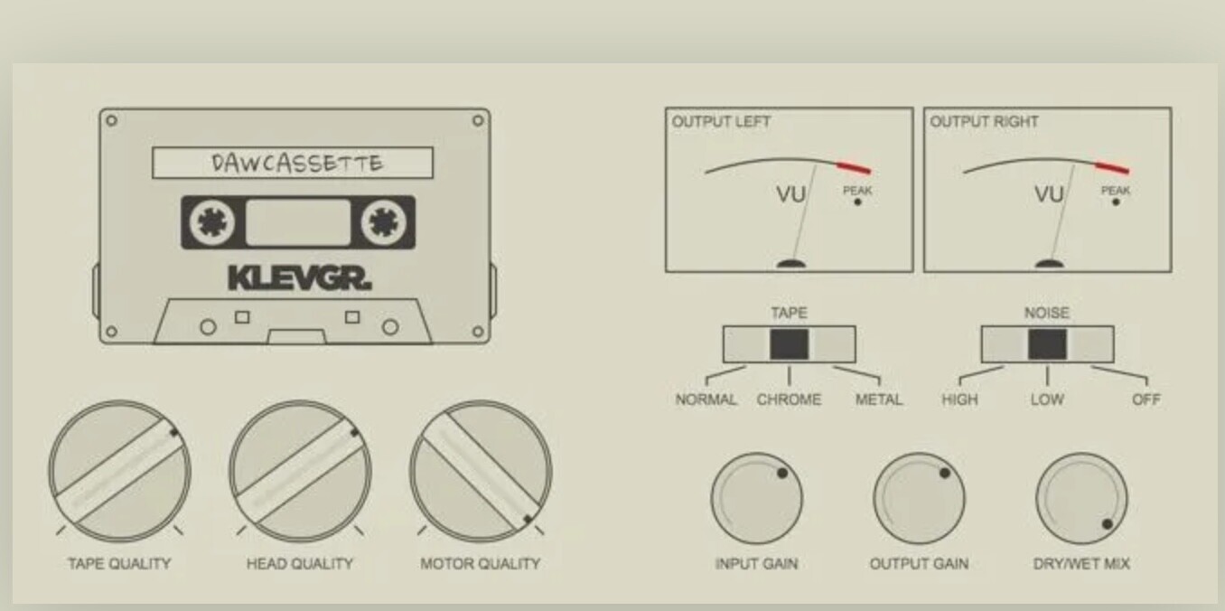 Klevgrand DAW Cassette for Mac(虚拟磁带效果器)
