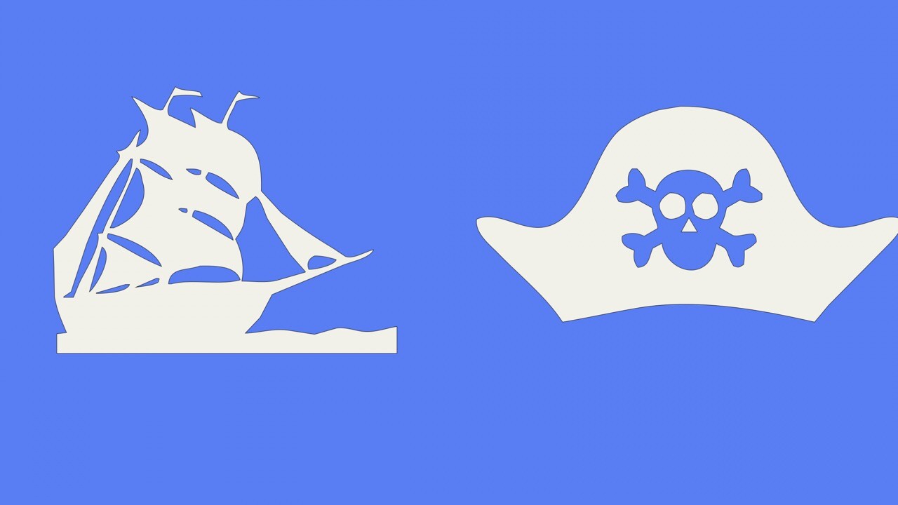 船锚、海盗船、海盗元素PS形状