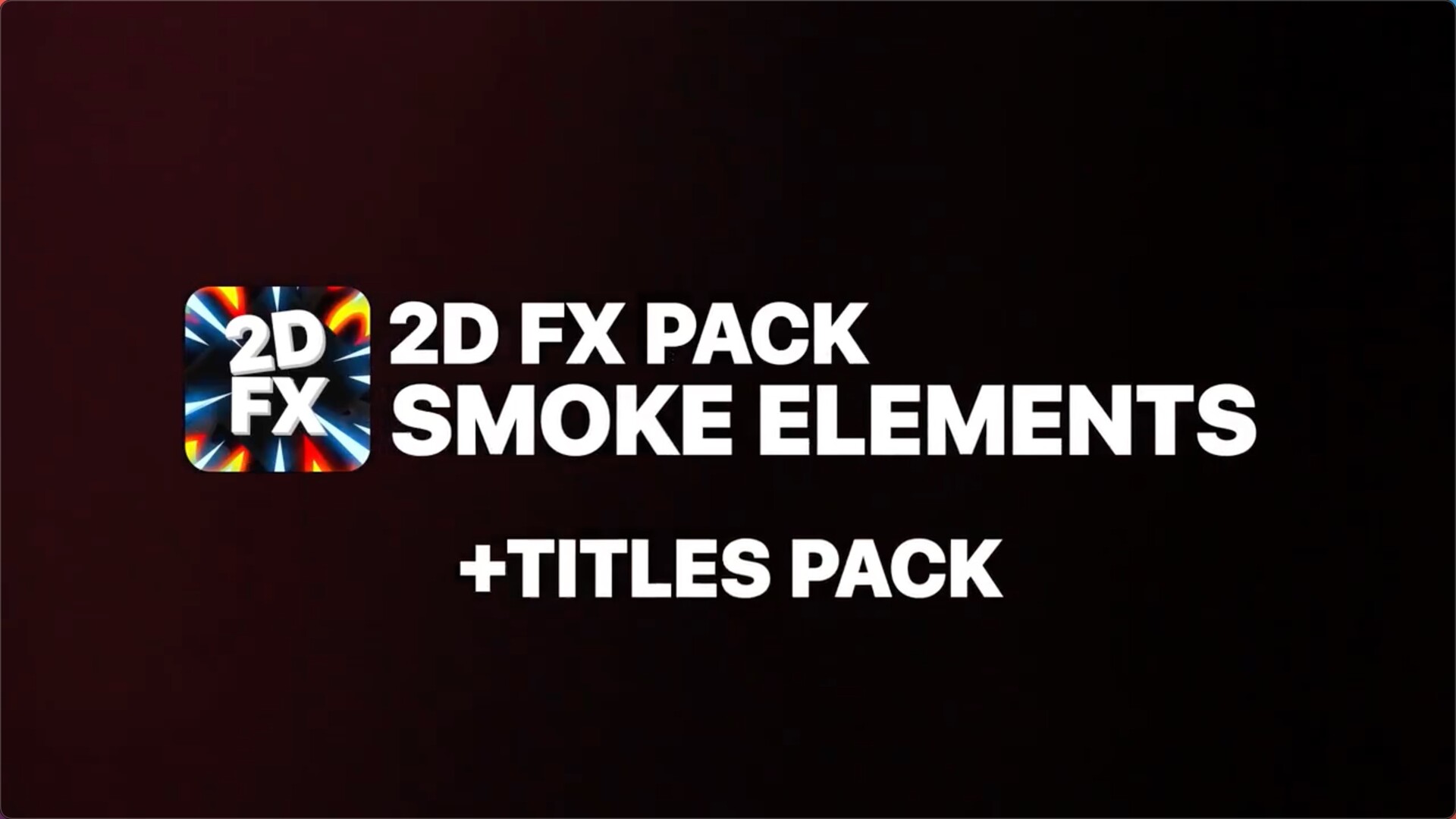 FCPX插件:12个二维卡通手绘烟雾MG动画+3个文字标题动画2DFX Smoke Elements And Titles